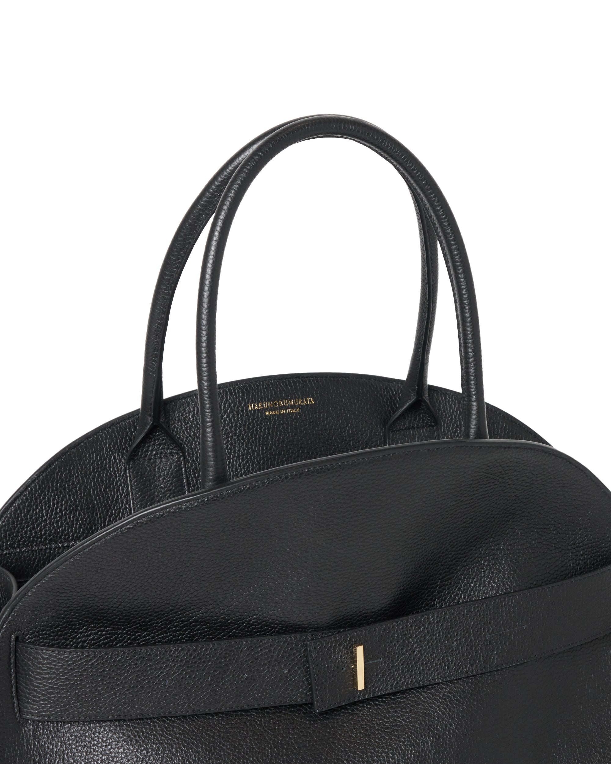 PIADA - GRAIN LEATHER BELTED BOSTON