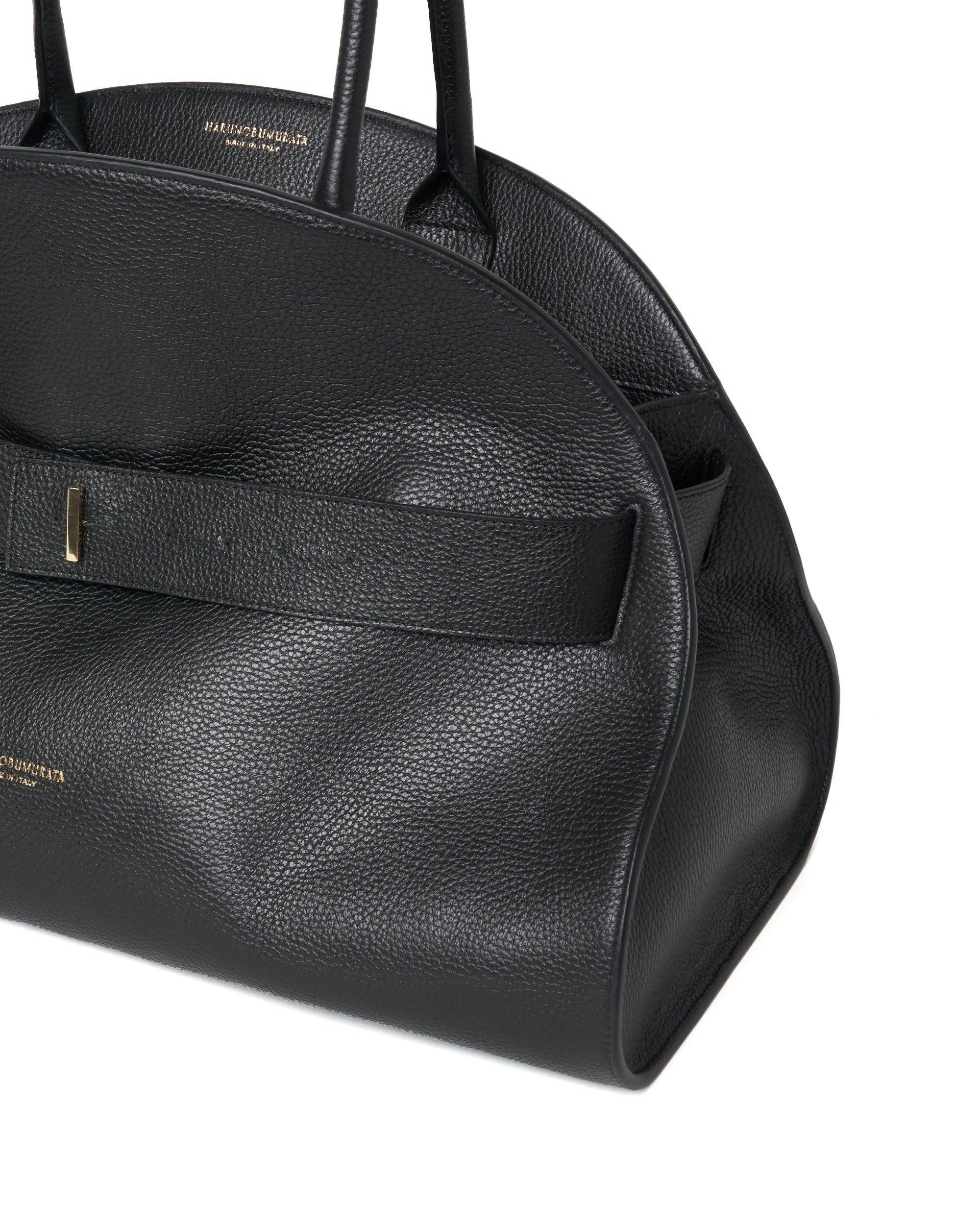 PIADA - GRAIN LEATHER BELTED BOSTON
