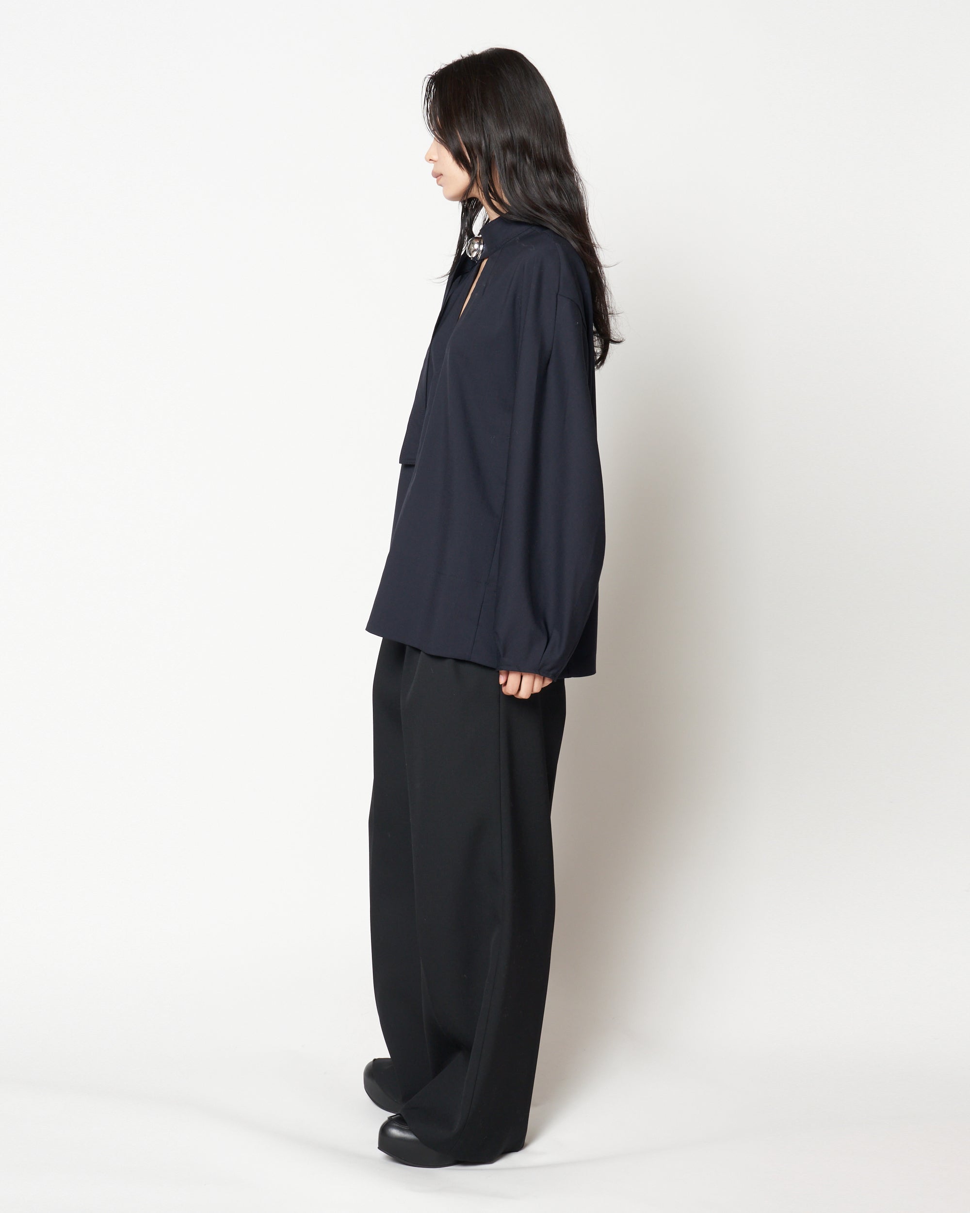 HEPBURN - WOOL BUTTON TOP