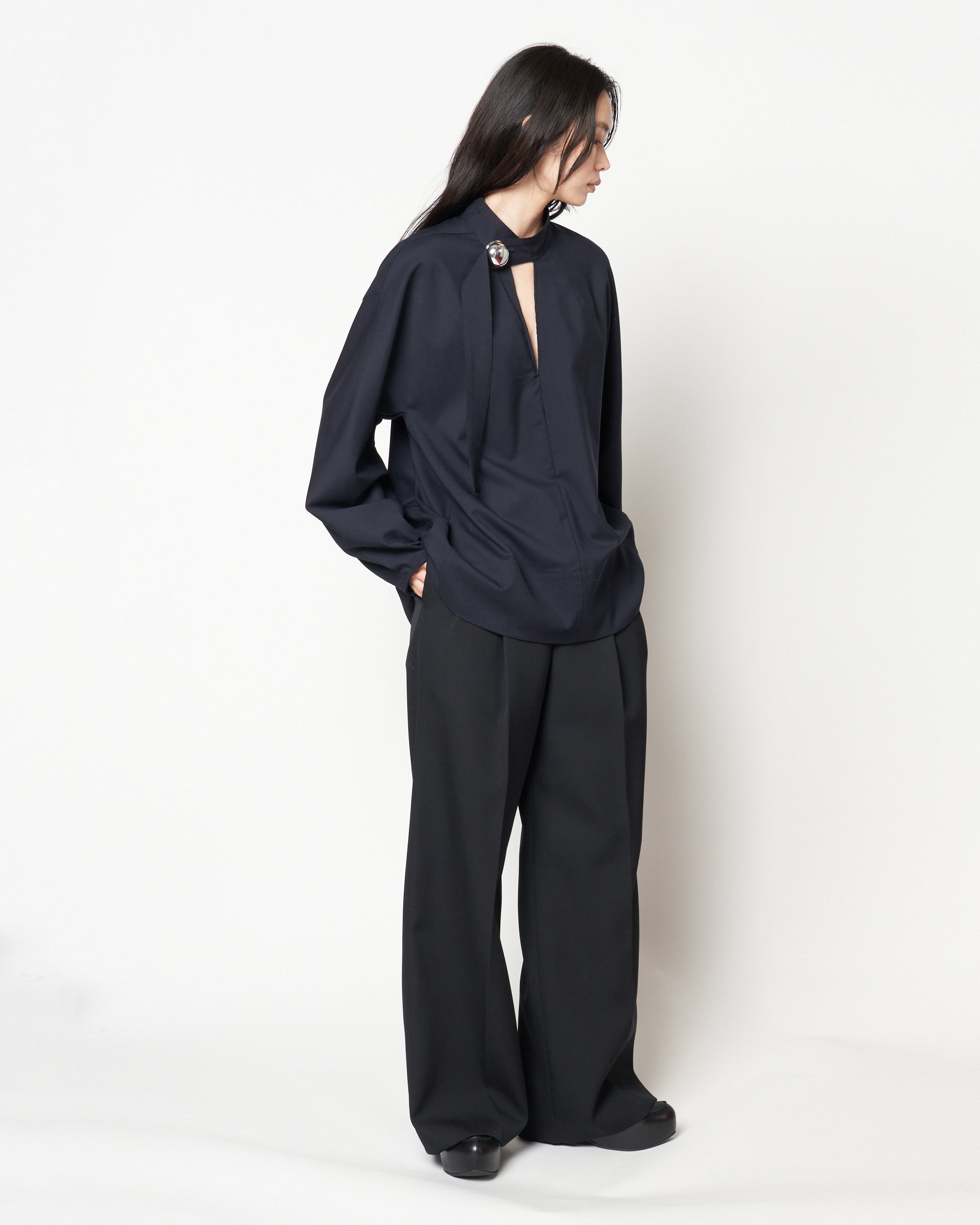 HEPBURN - WOOL BUTTON TOP