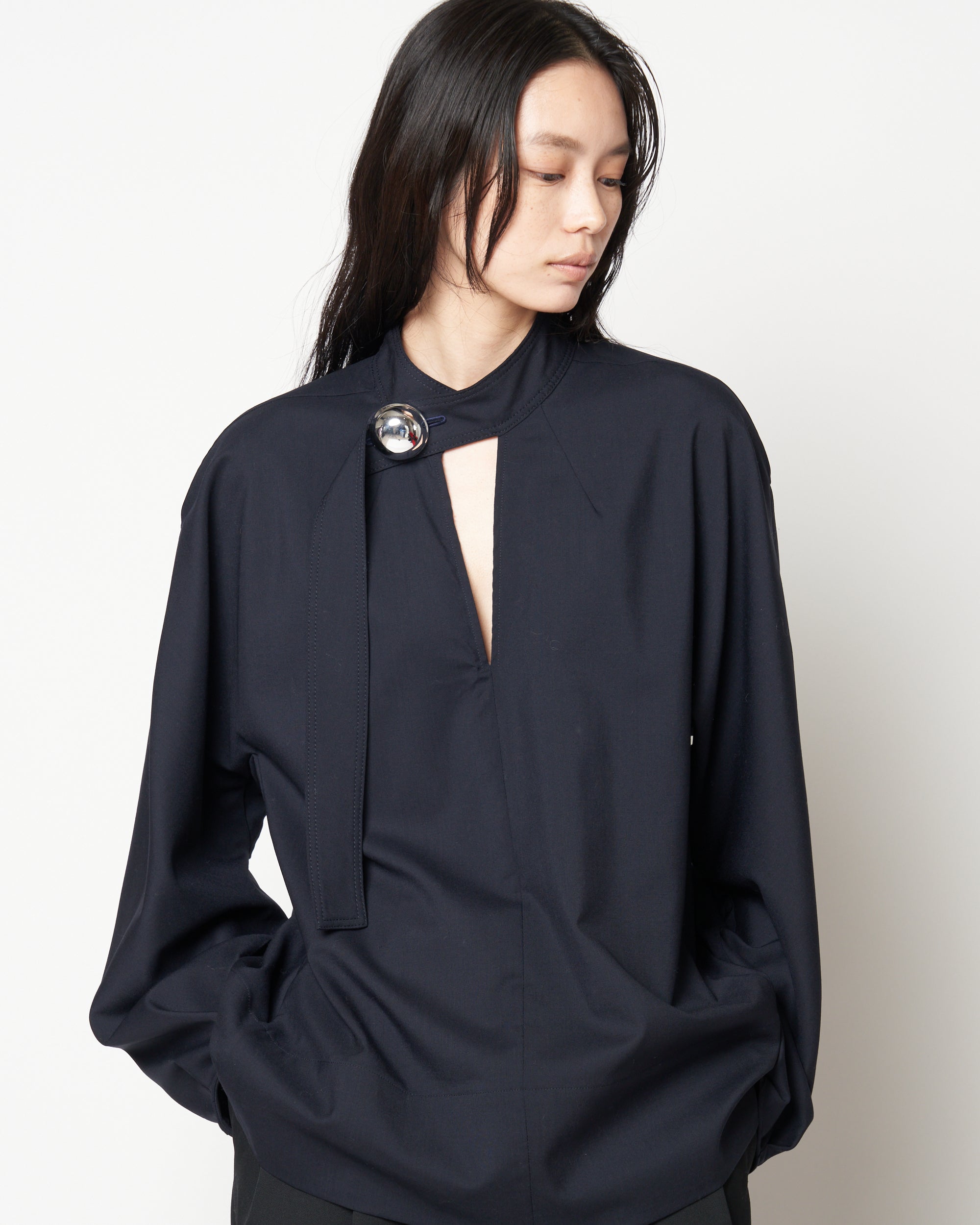 HEPBURN - WOOL BUTTON TOP