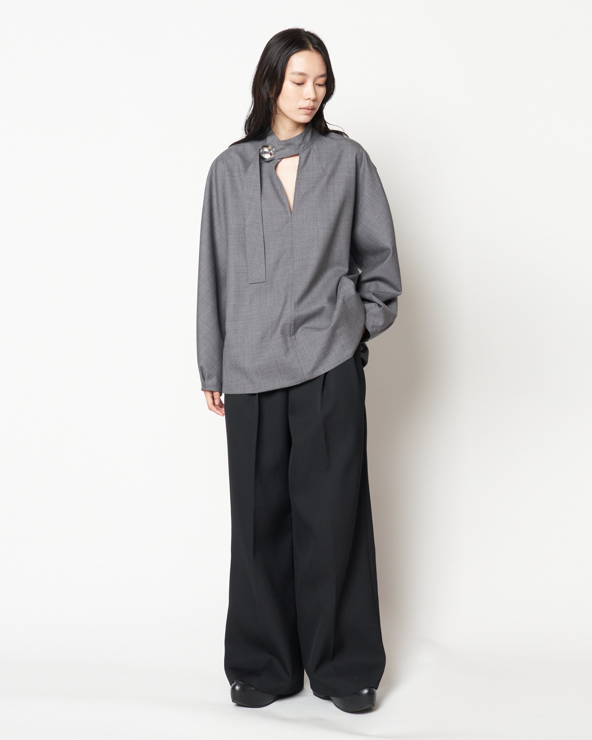 HEPBURN - WOOL BUTTON TOP