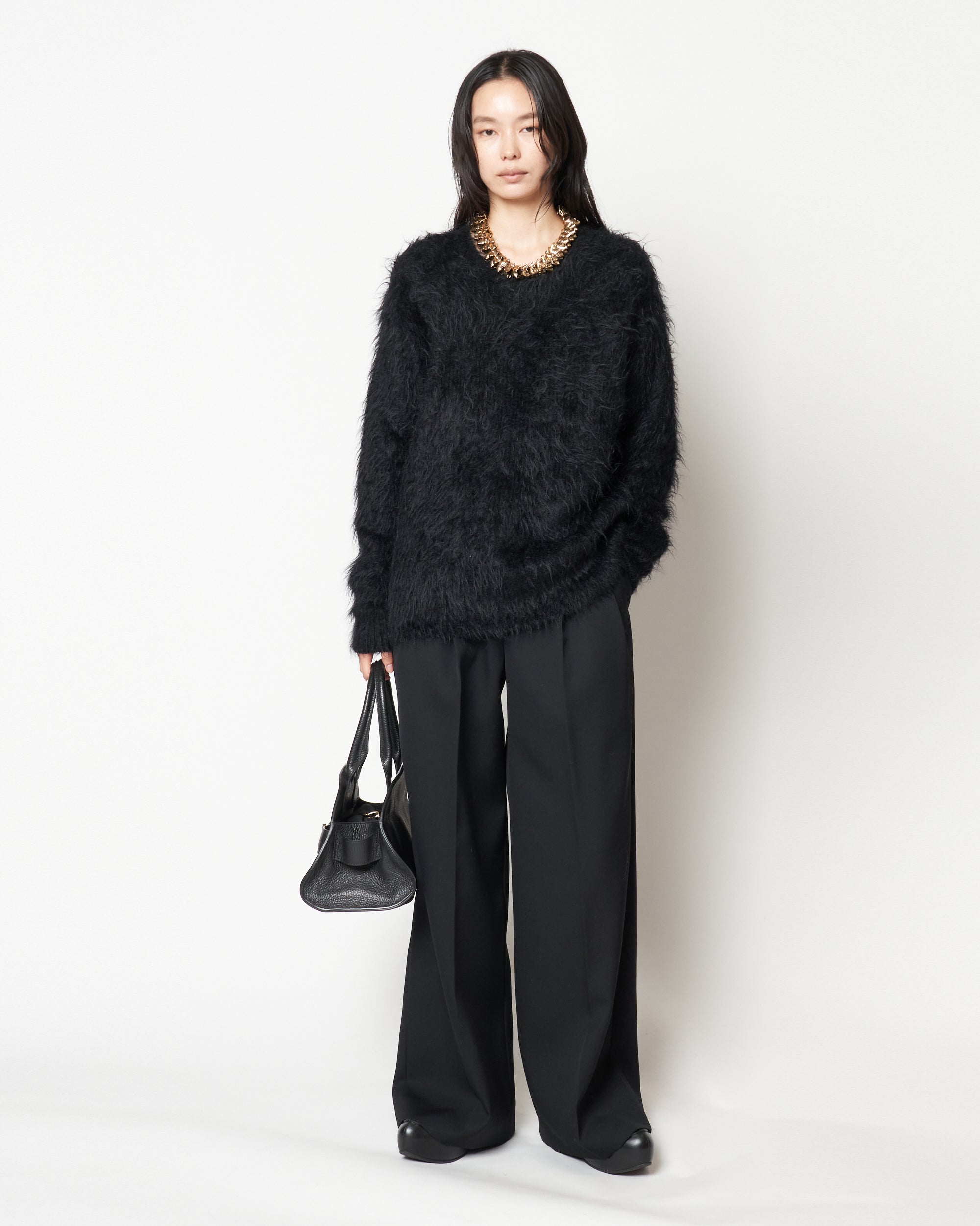 MARSHA - MOHAIR CREW NECK SWEATER