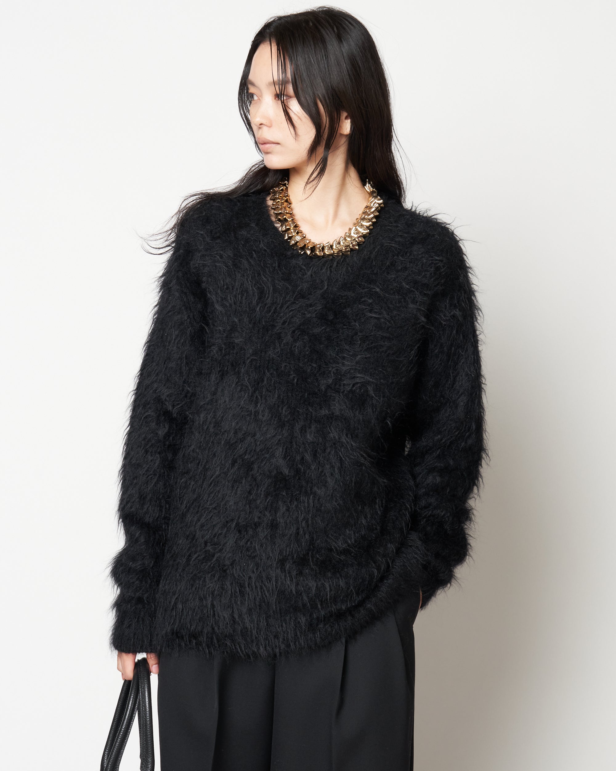 MARSHA - MOHAIR CREW NECK SWEATER