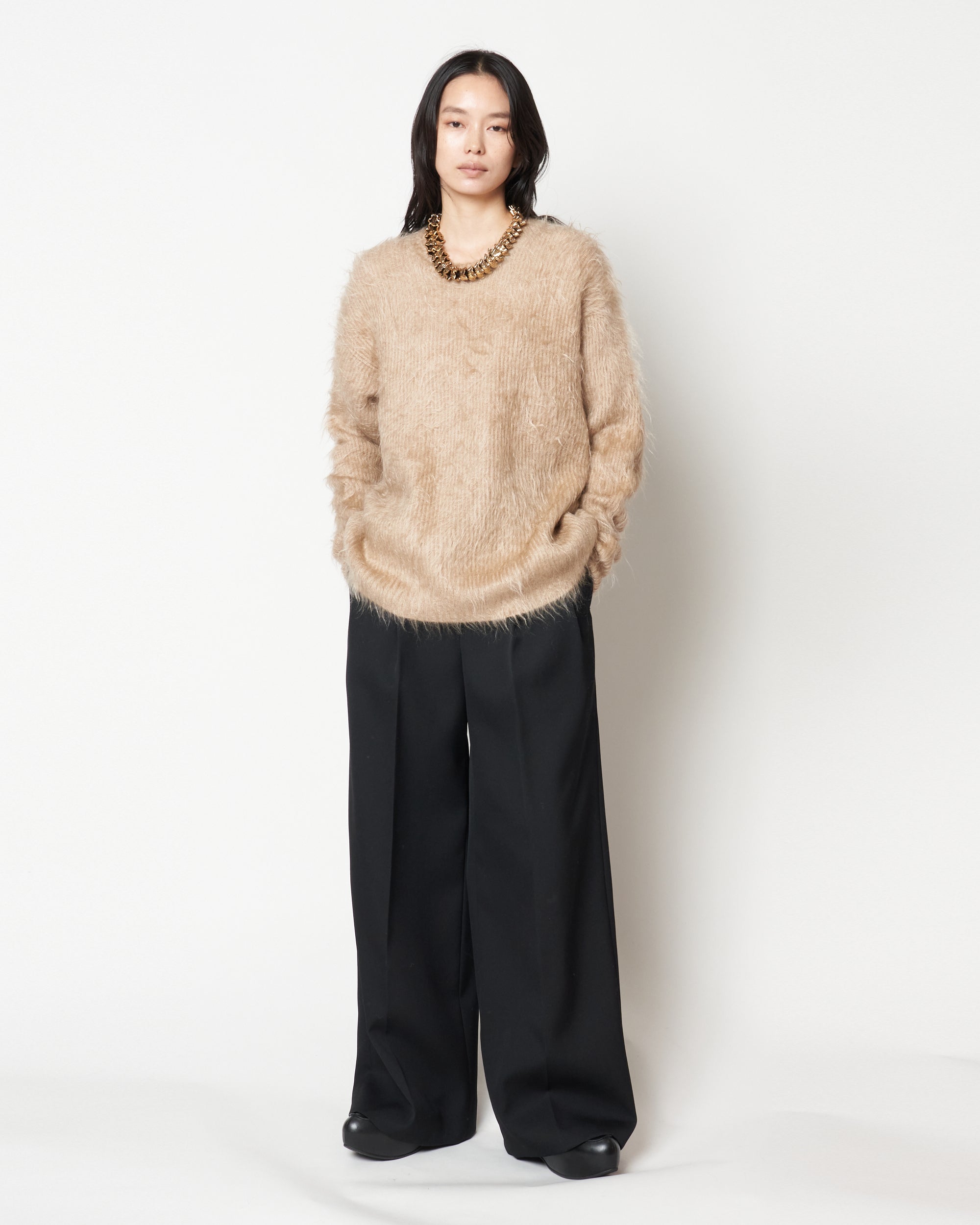 MARSHA - MOHAIR CREW NECK SWEATER