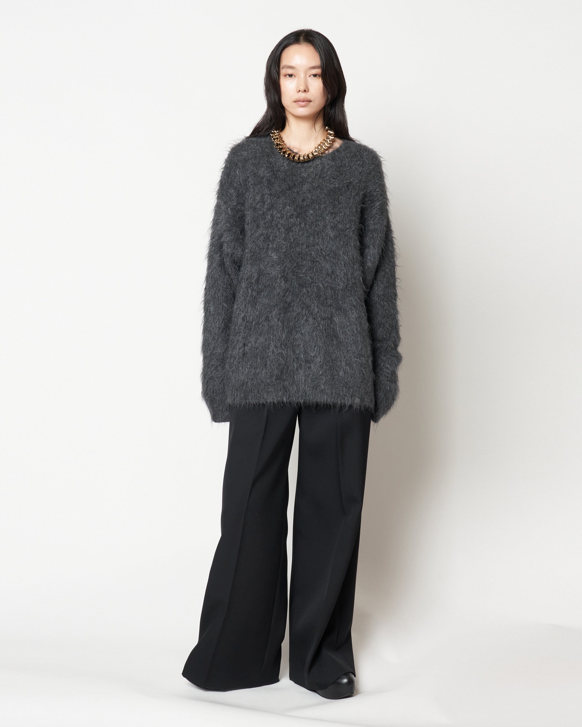 MARSHA - MOHAIR CREW NECK SWEATER