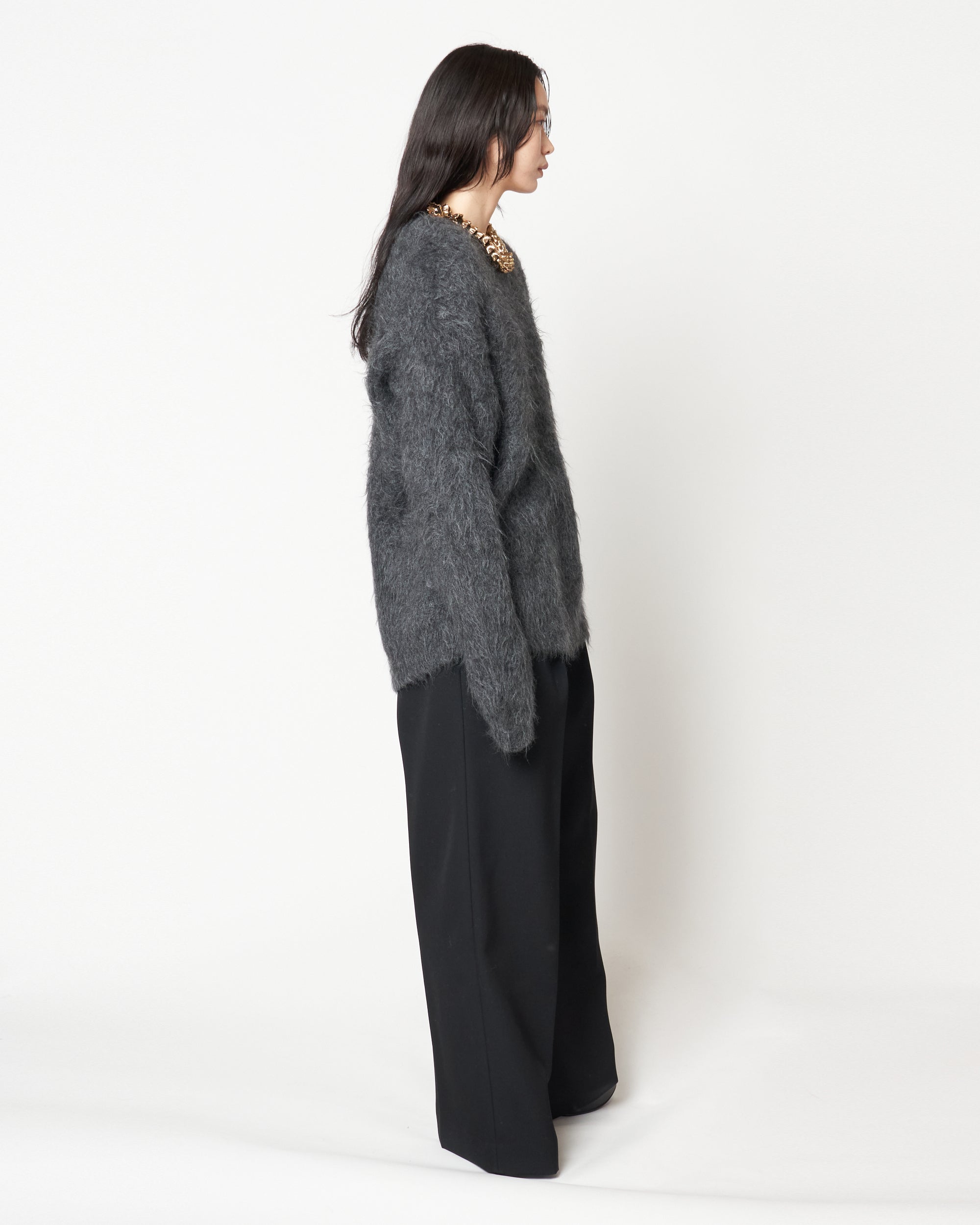 MARSHA - MOHAIR CREW NECK SWEATER