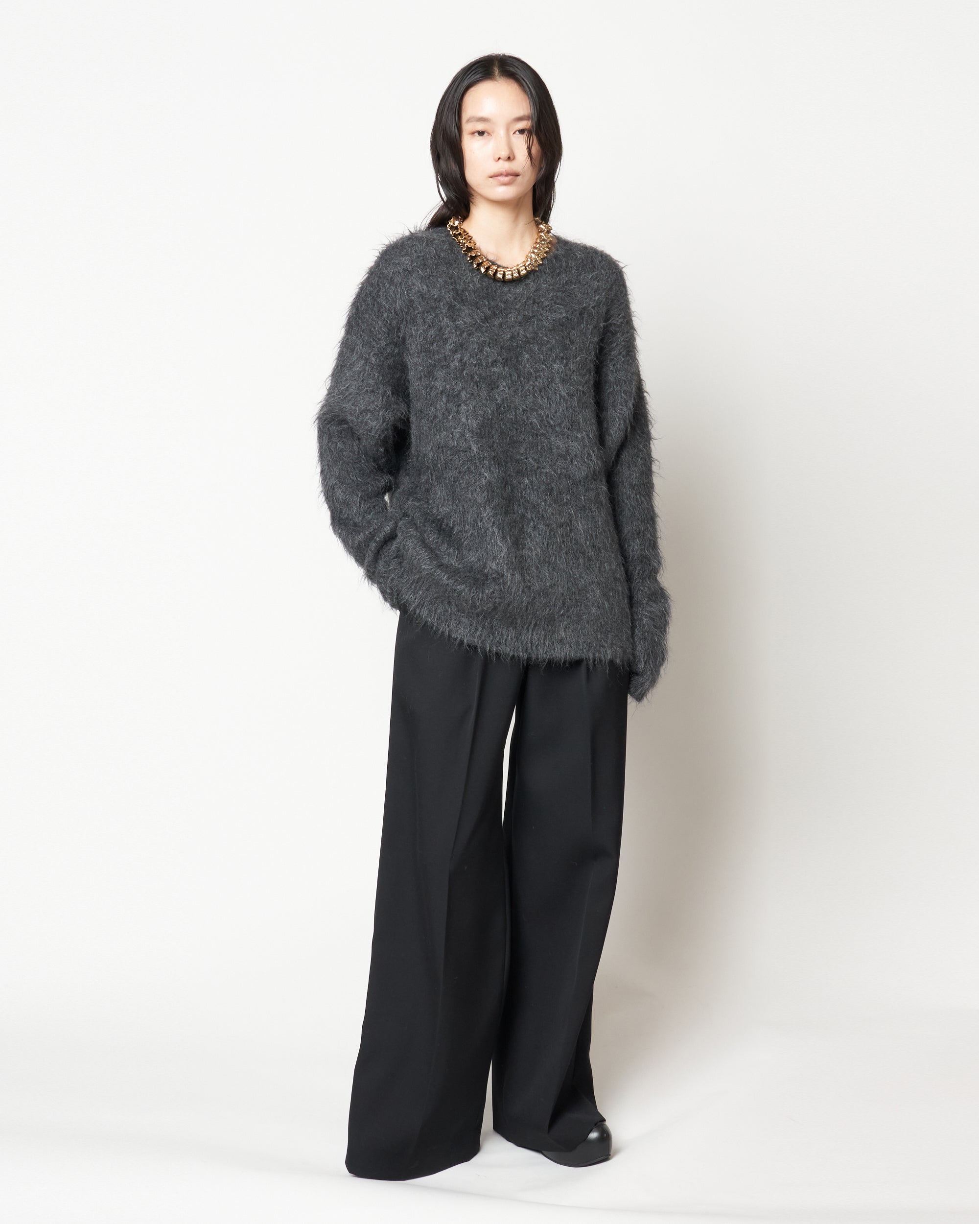 MARSHA - MOHAIR CREW NECK SWEATER