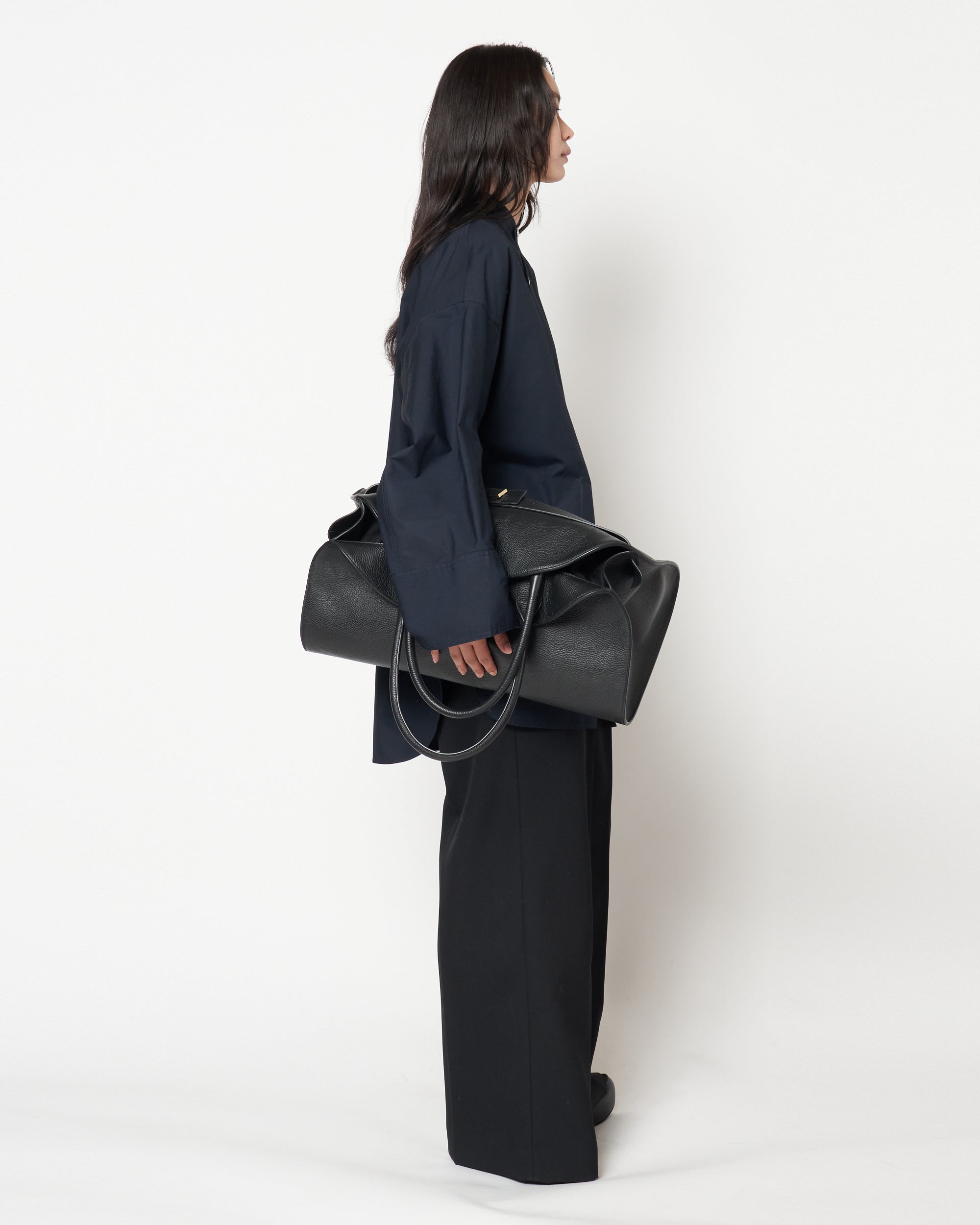 PIADA - GRAIN LEATHER BELTED BOSTON