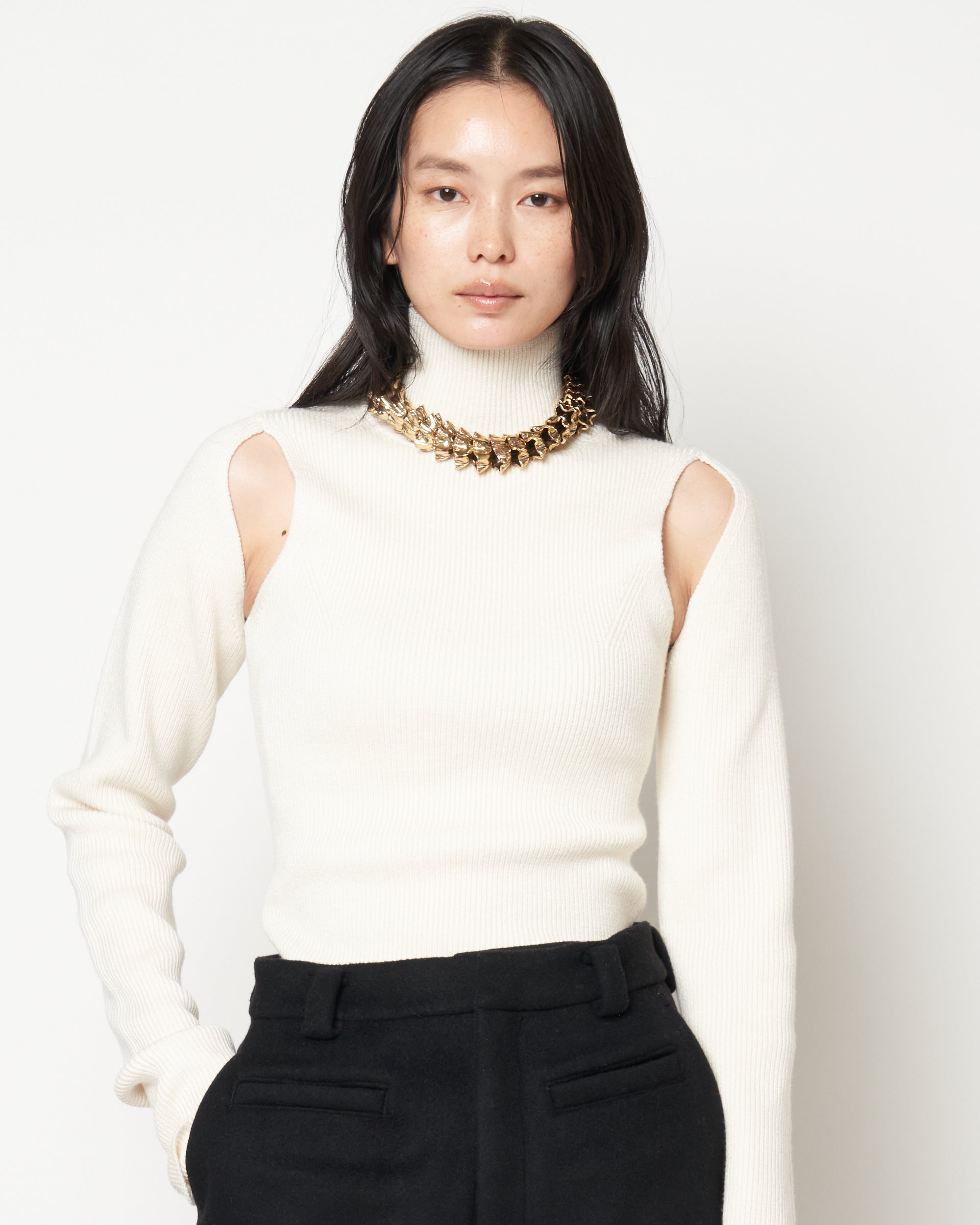 MARA - WOOL RIB MULTI WAY TOP