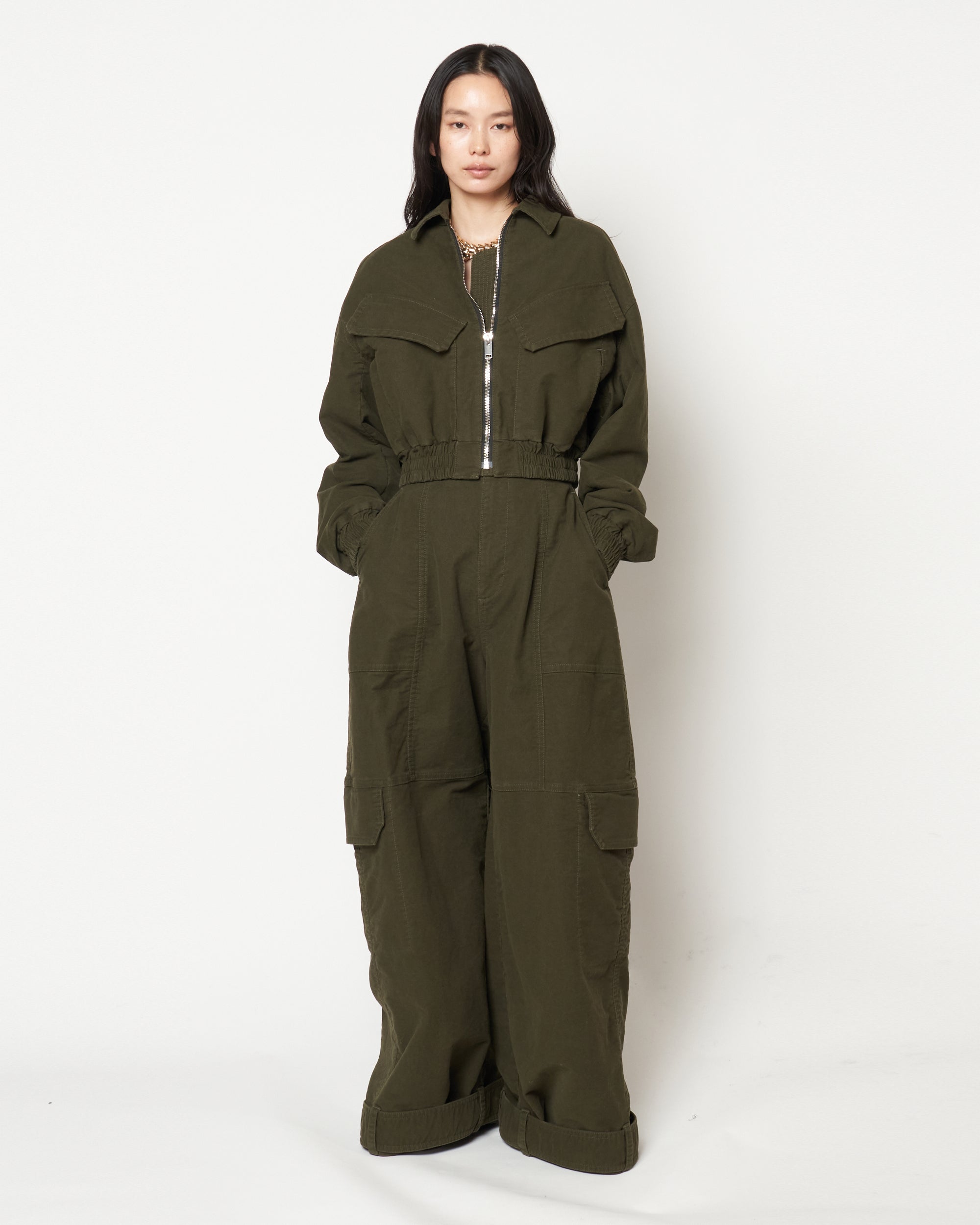 MARIETTA - COTTON OVERSIZE CARGO PANTS