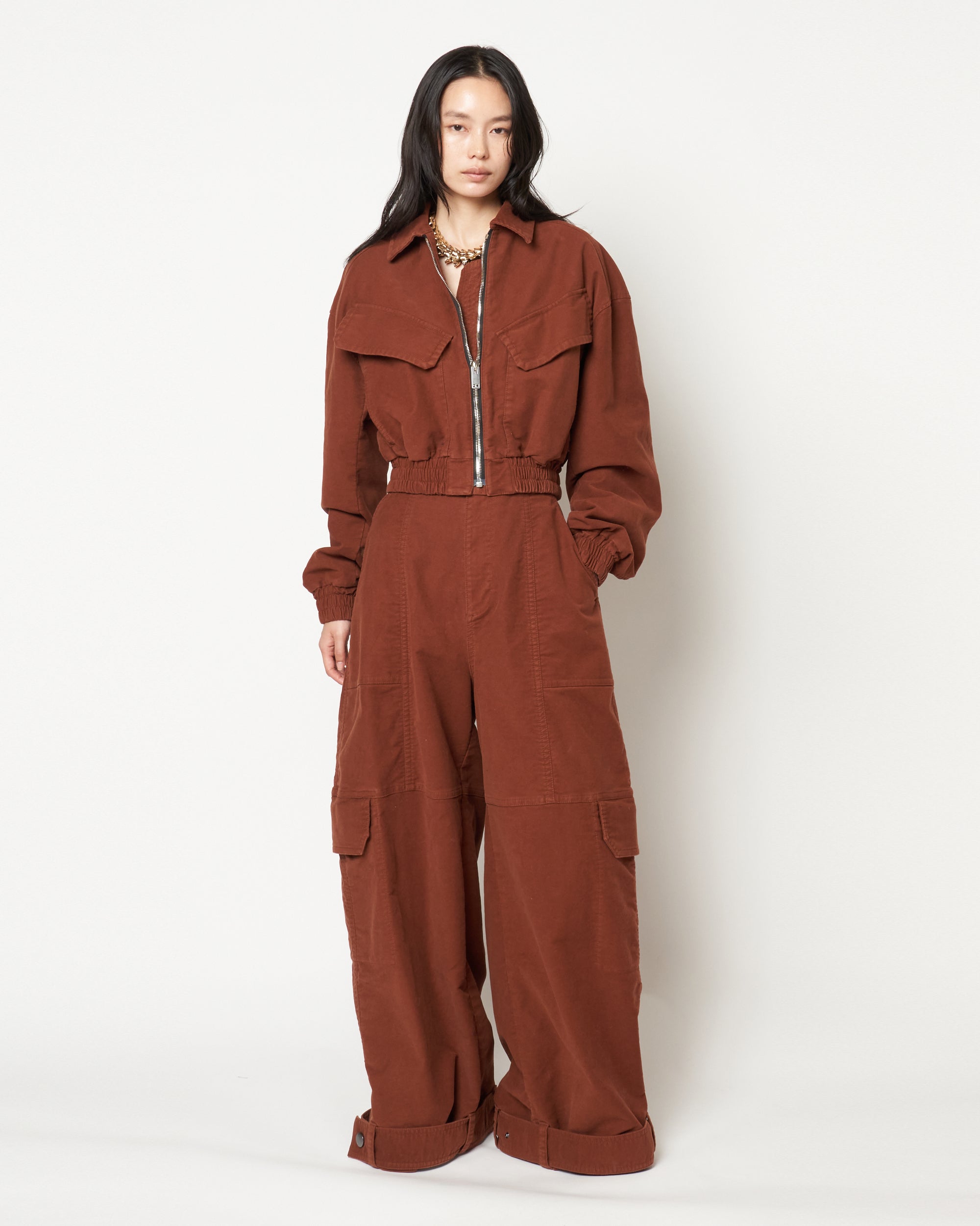 MARIETTA - COTTON OVERSIZE CARGO PANTS