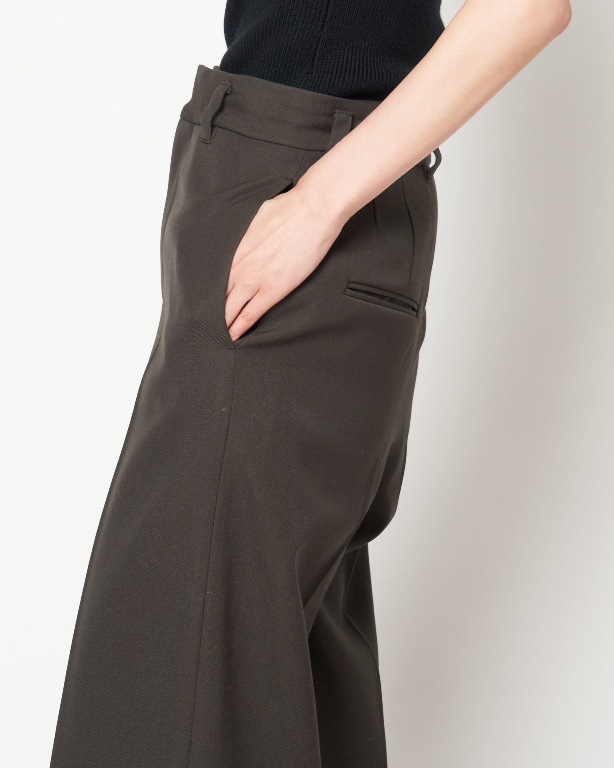JAVELIN - WIDE SILHOUETTE WOOL CADY TROUSERS