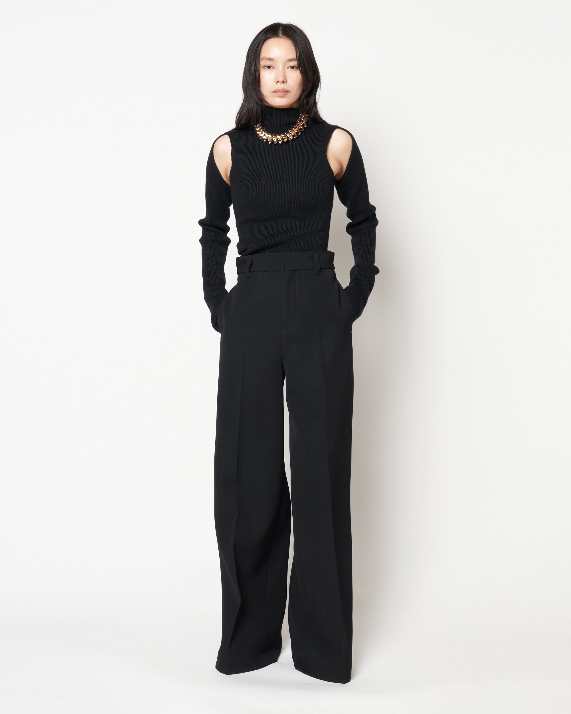 JAVELIN - WIDE SILHOUETTE WOOL CADY TROUSERS