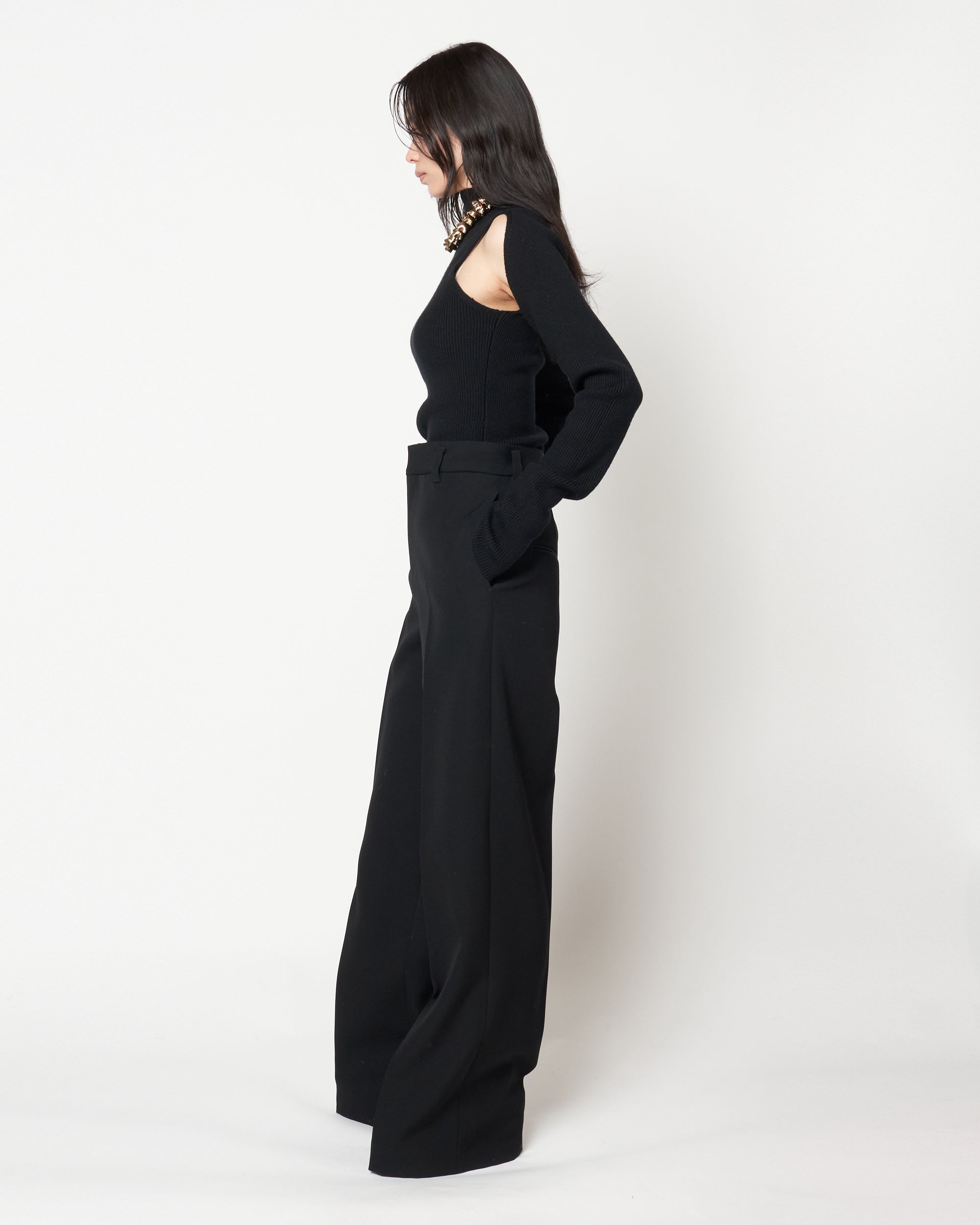 JAVELIN - WIDE SILHOUETTE WOOL CADY TROUSERS
