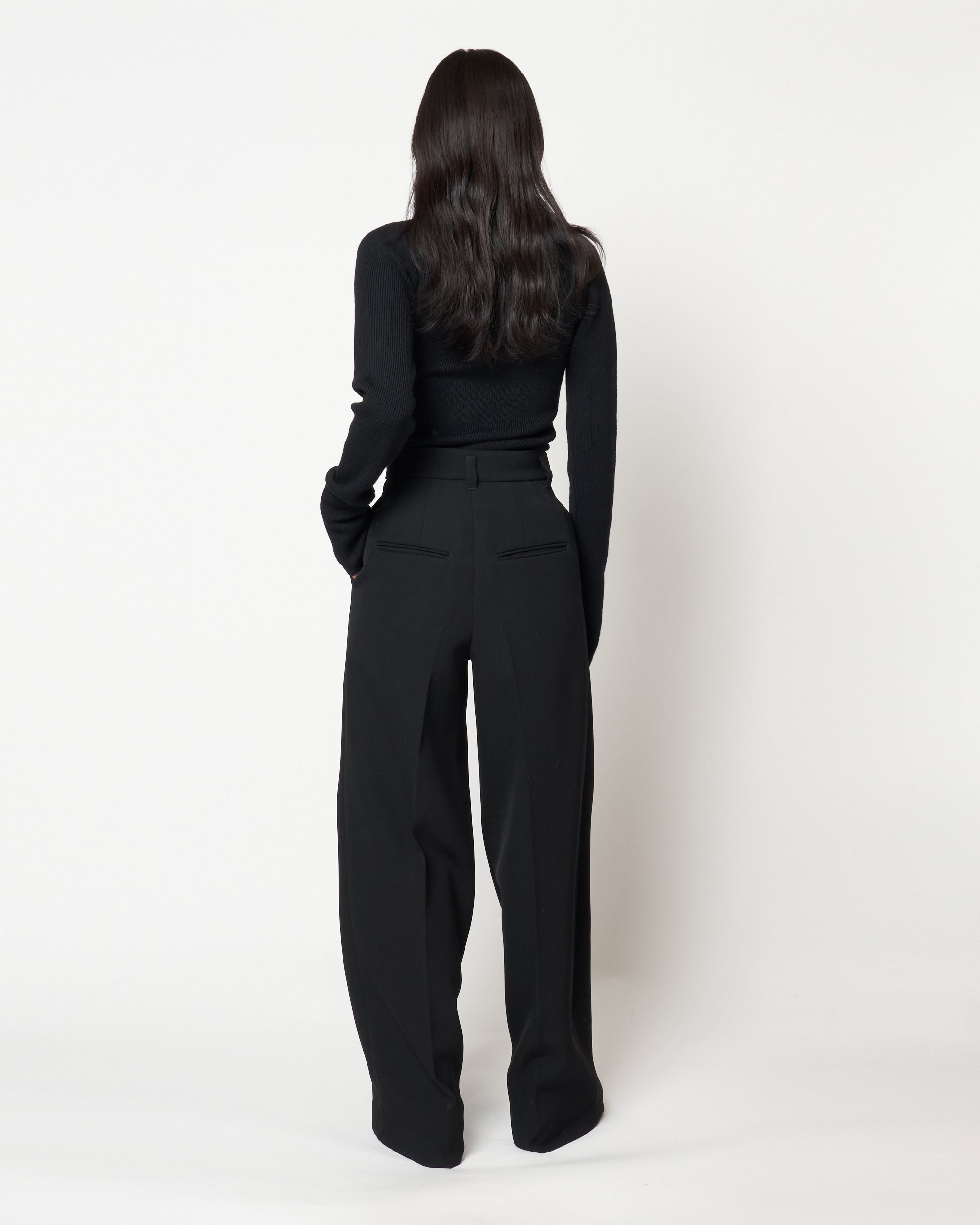 JAVELIN - WIDE SILHOUETTE WOOL CADY TROUSERS