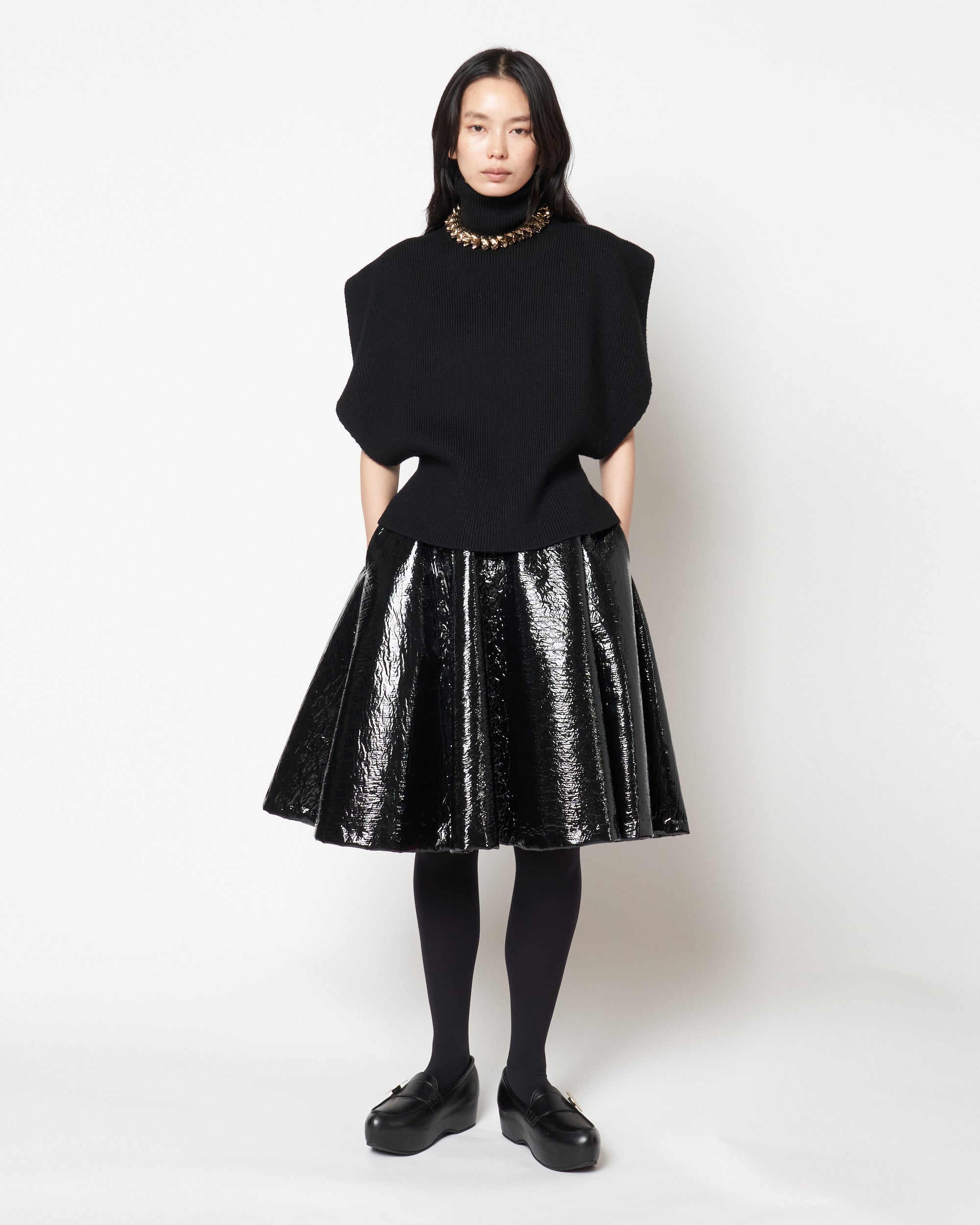MANOLA - WOOL RIB KNIT TOP