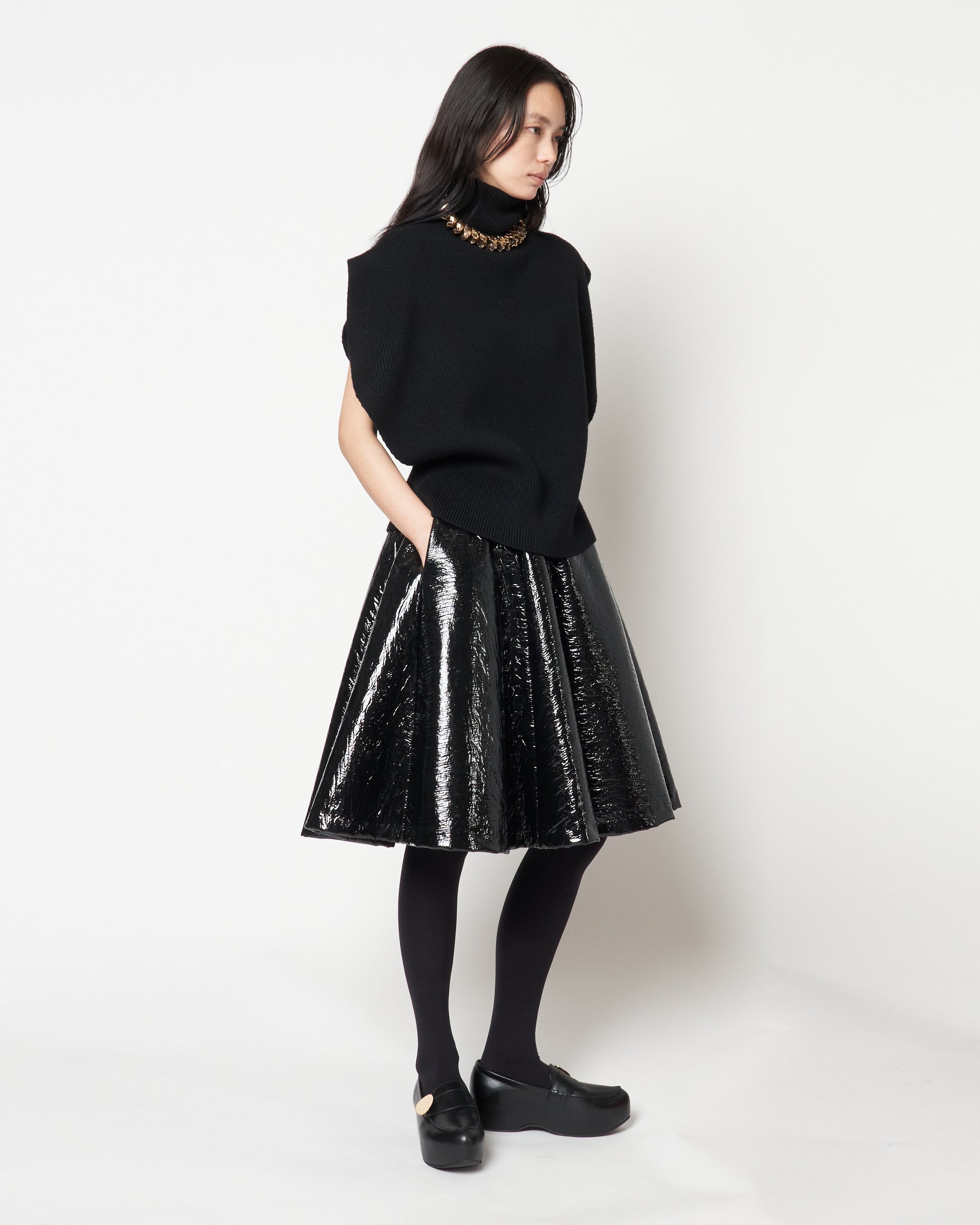 MANOLA - WOOL RIB KNIT TOP