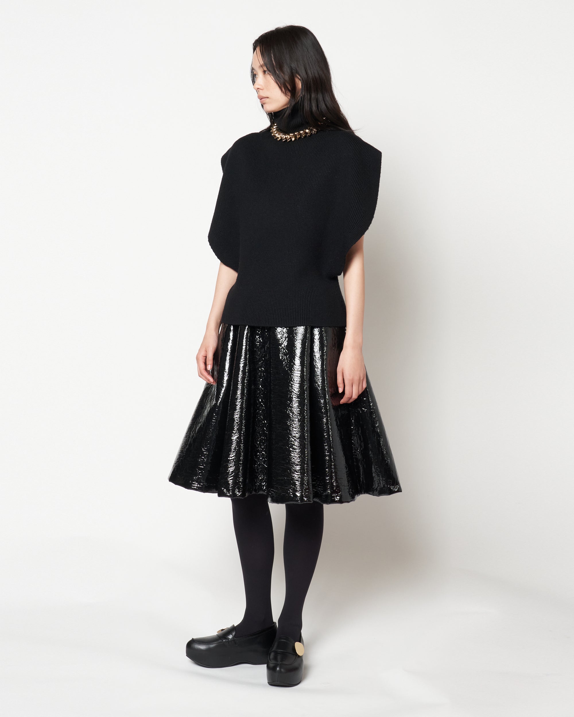 MANOLA - WOOL RIB KNIT TOP