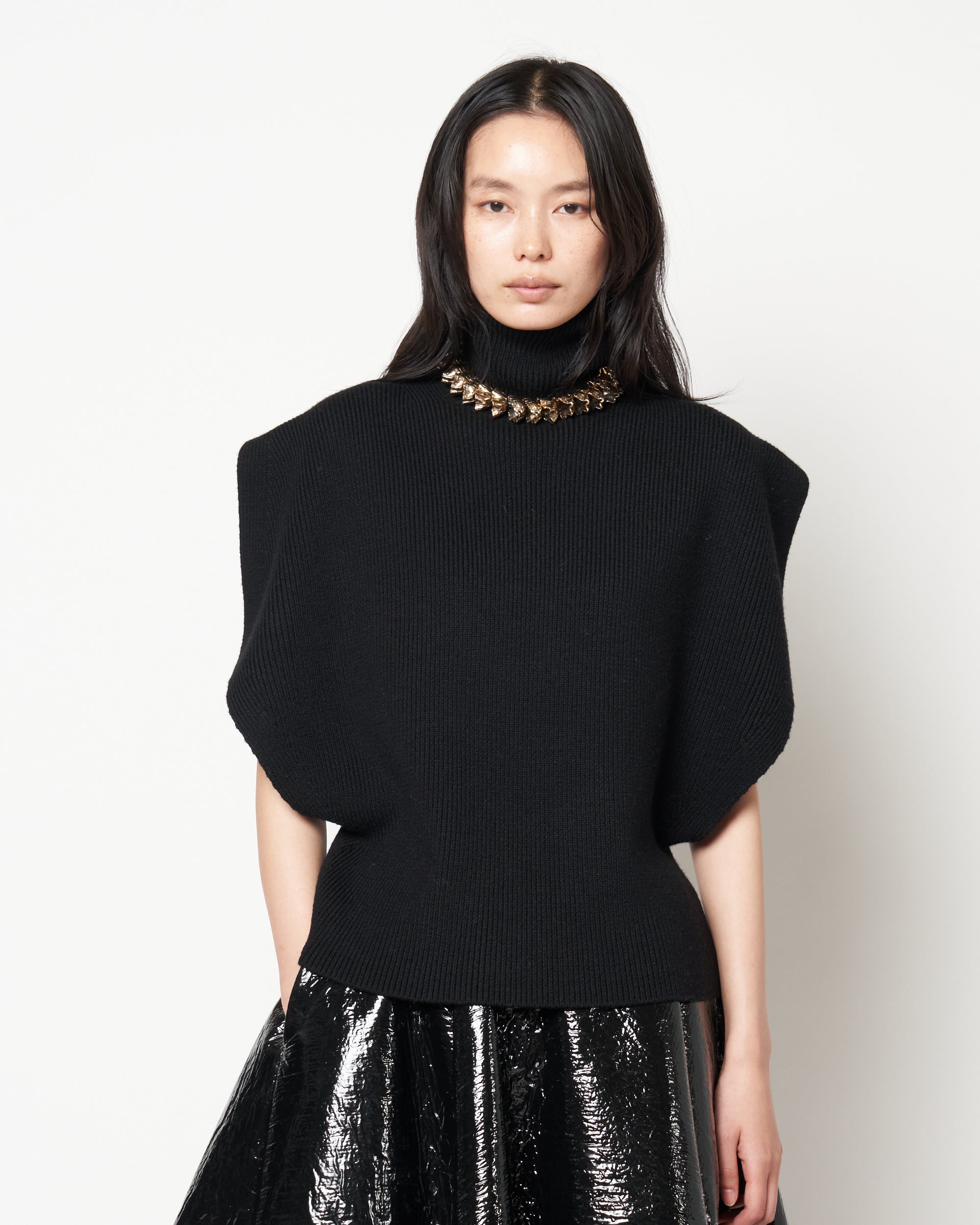 MANOLA - WOOL RIB KNIT TOP