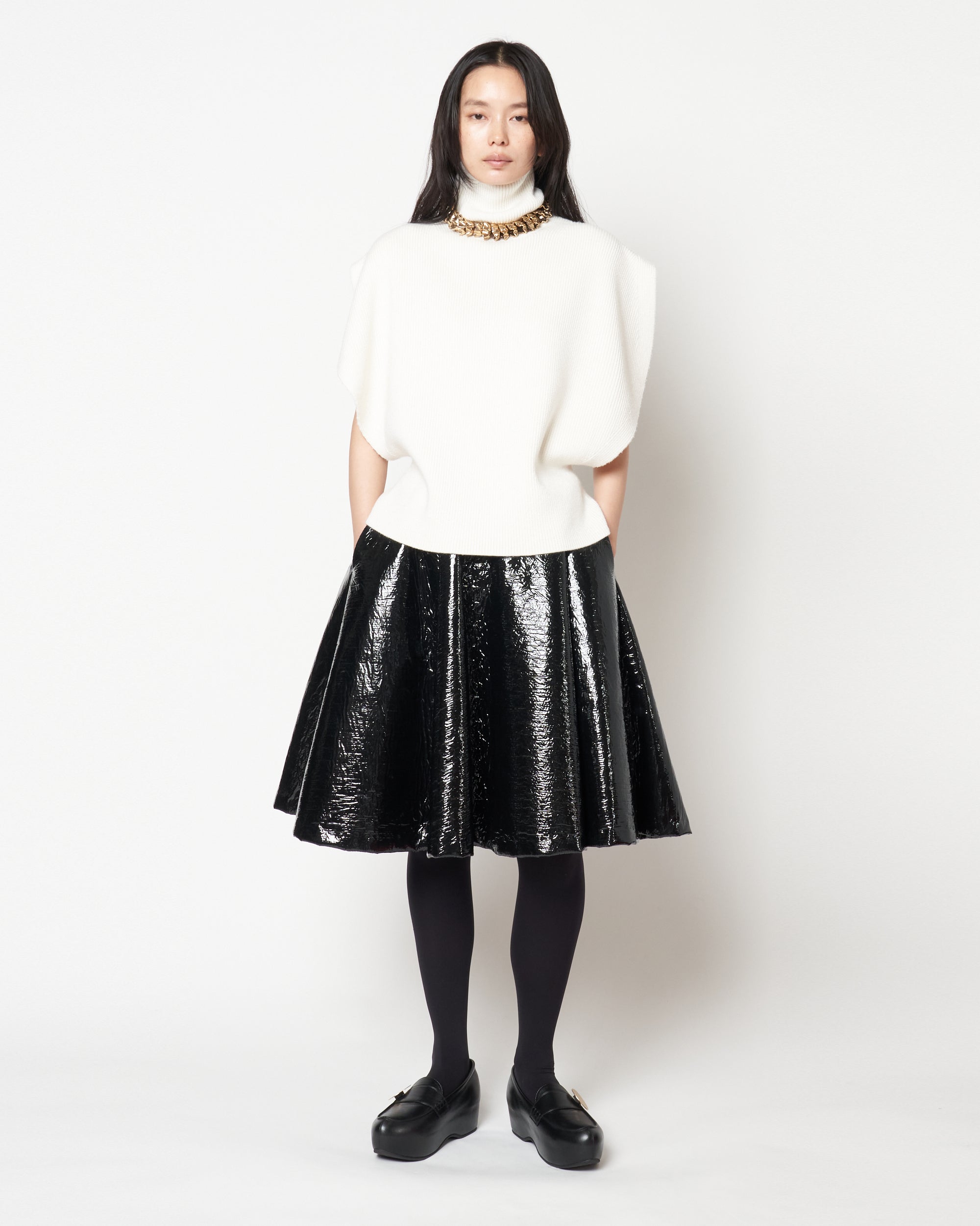 MANOLA - WOOL RIB KNIT TOP