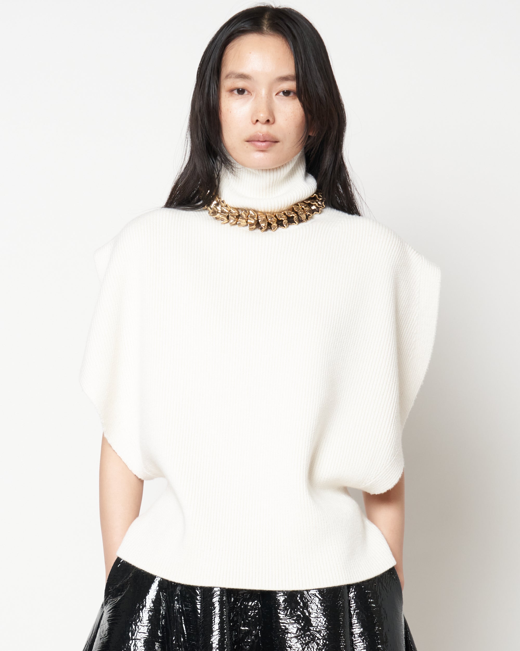 MANOLA - WOOL RIB KNIT TOP
