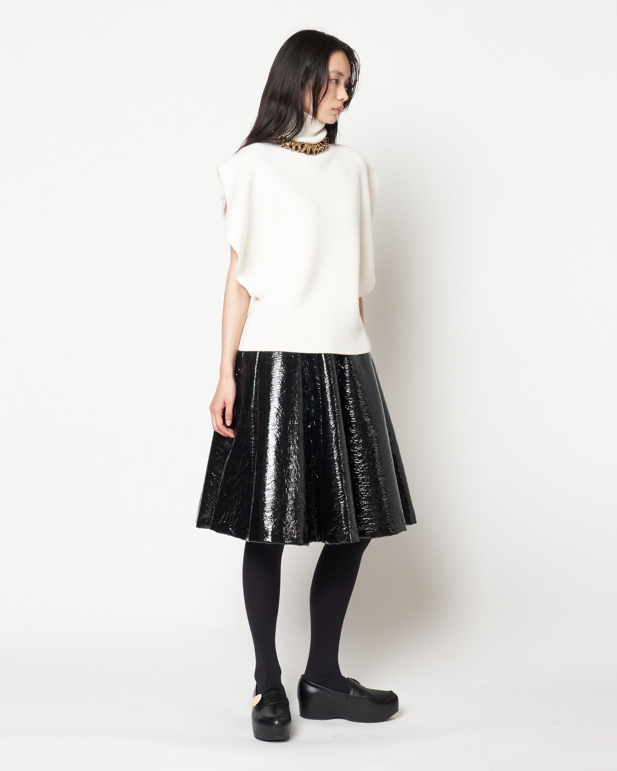 MANOLA - WOOL RIB KNIT TOP