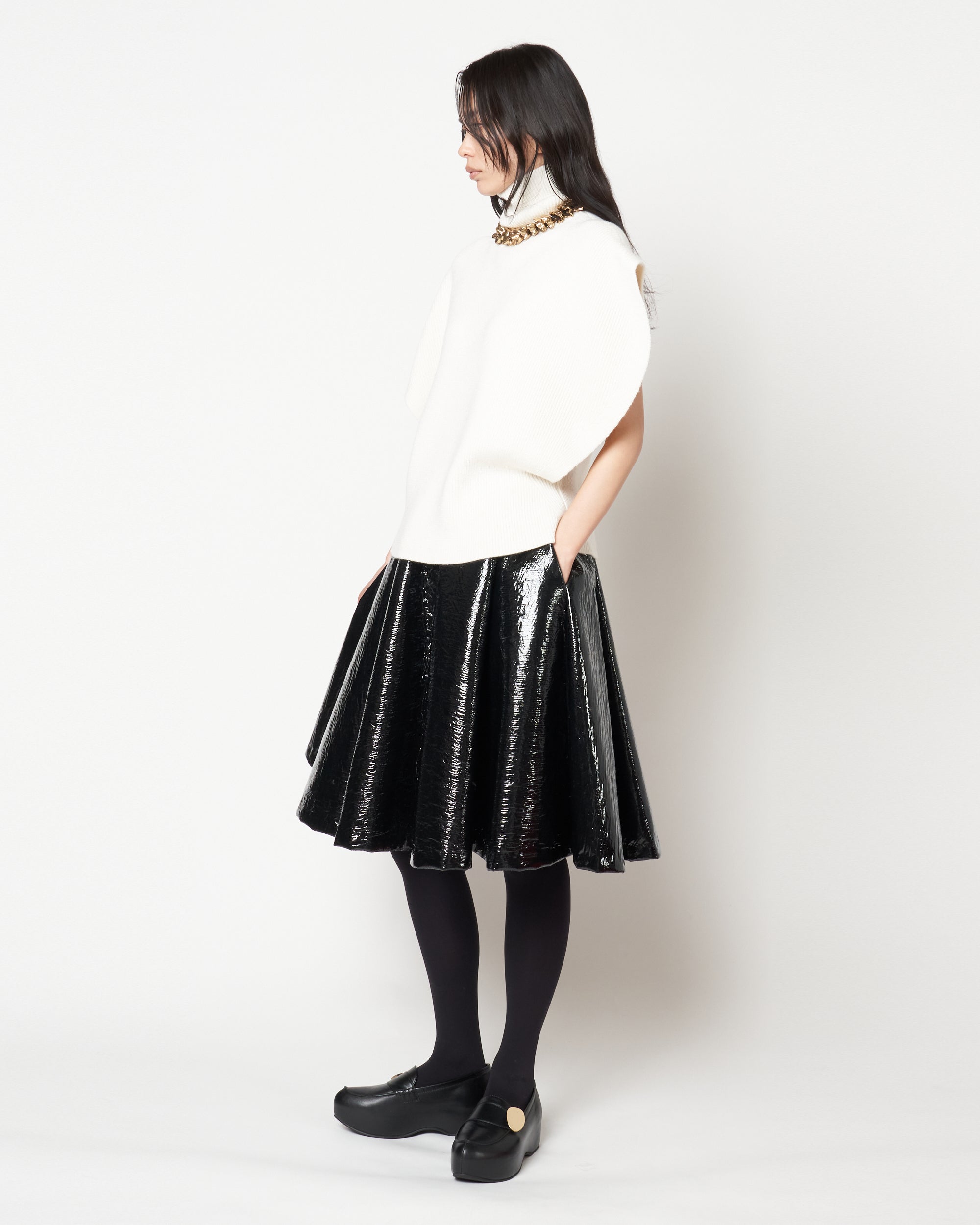 MANOLA - WOOL RIB KNIT TOP