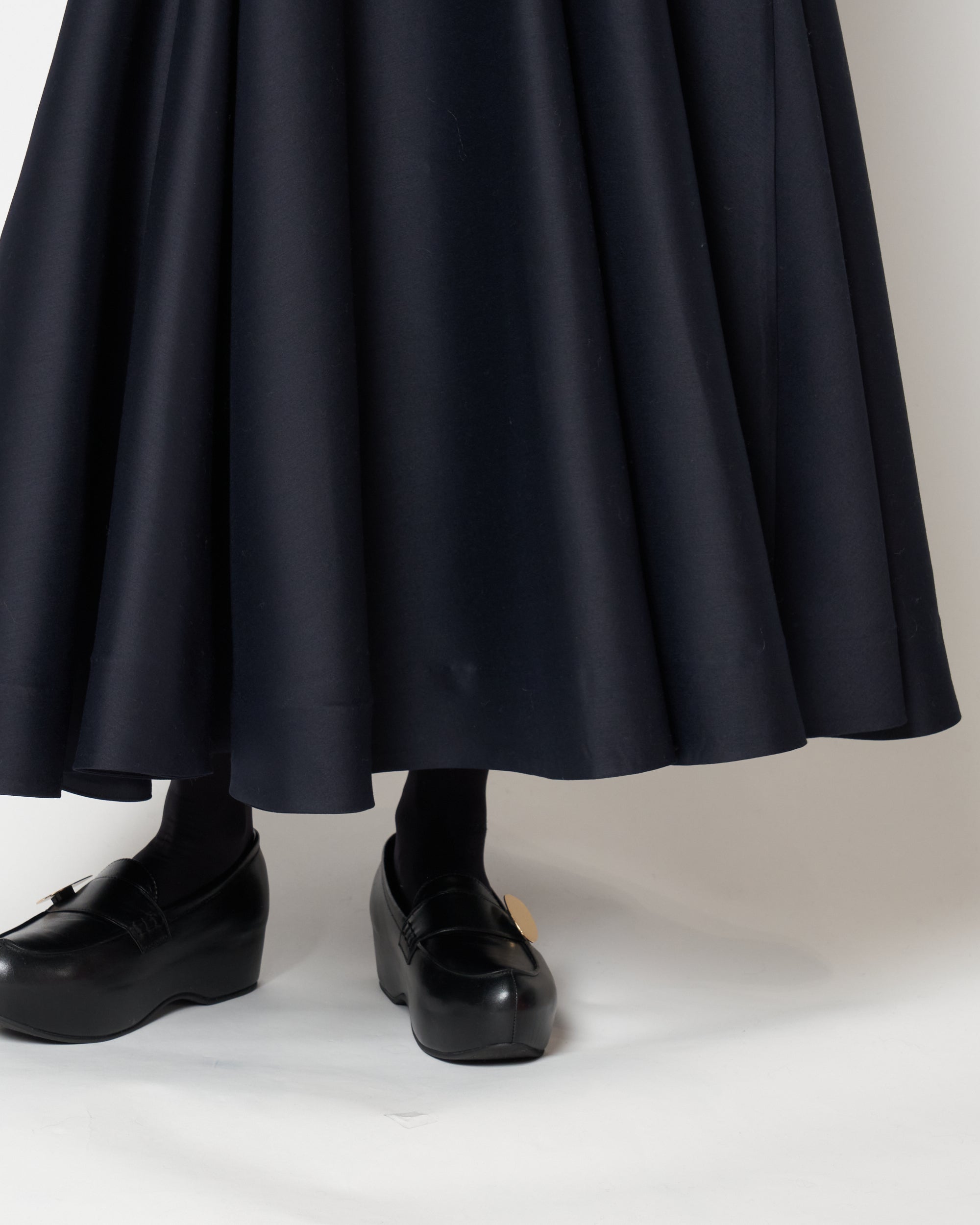 MADELYN - SILK WOOL FLARED SKIRT