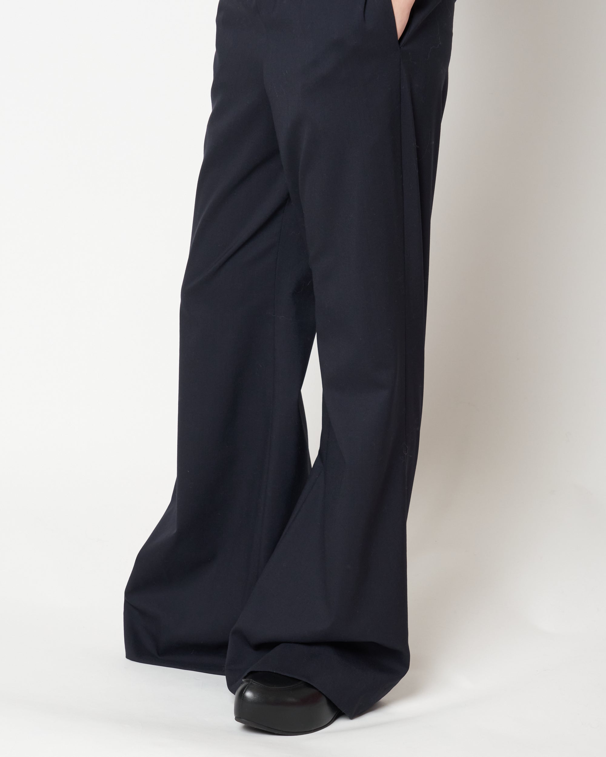 KRISTA - WOOL ELASTIC WAIST PANTS