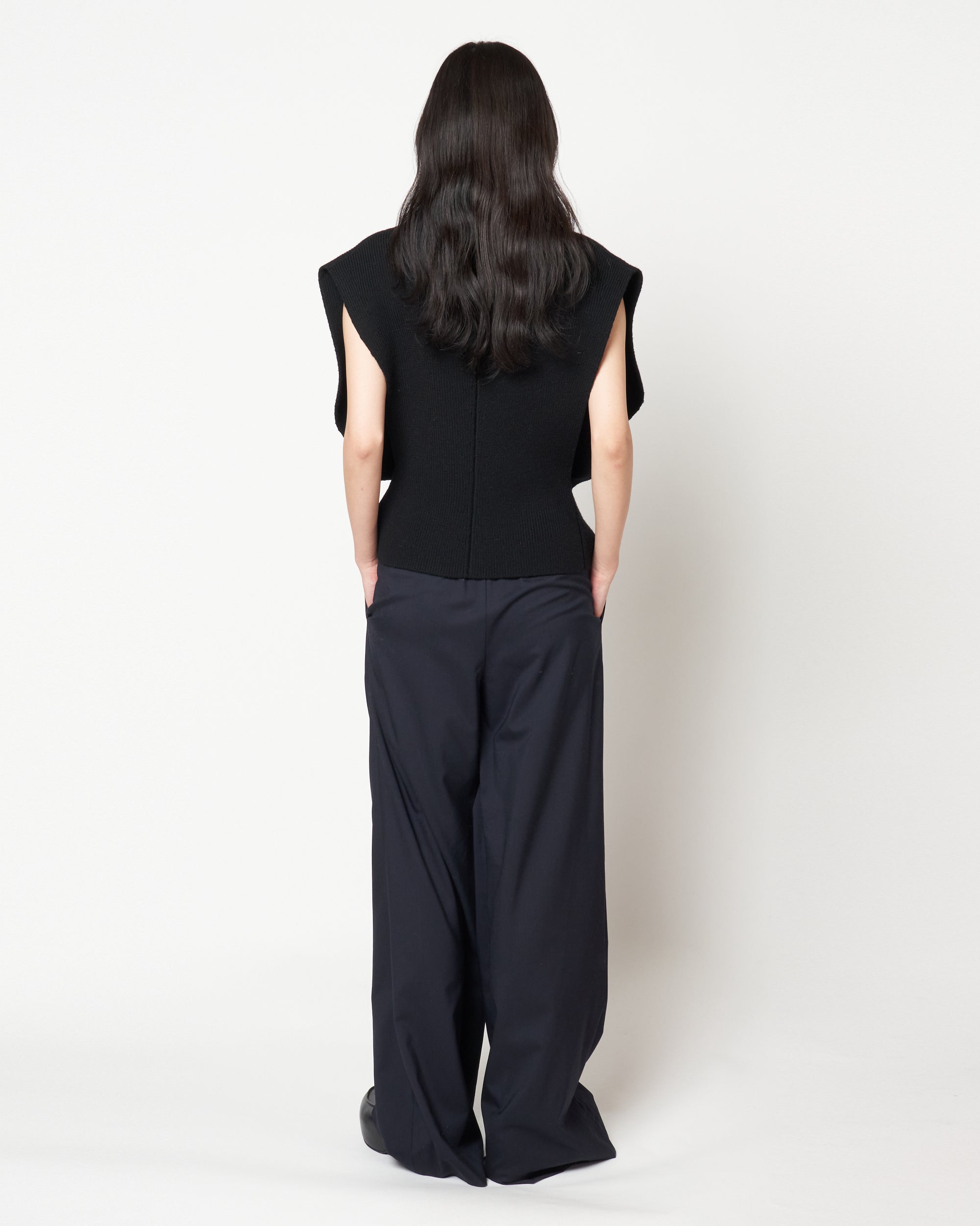 KRISTA - WOOL ELASTIC WAIST PANTS