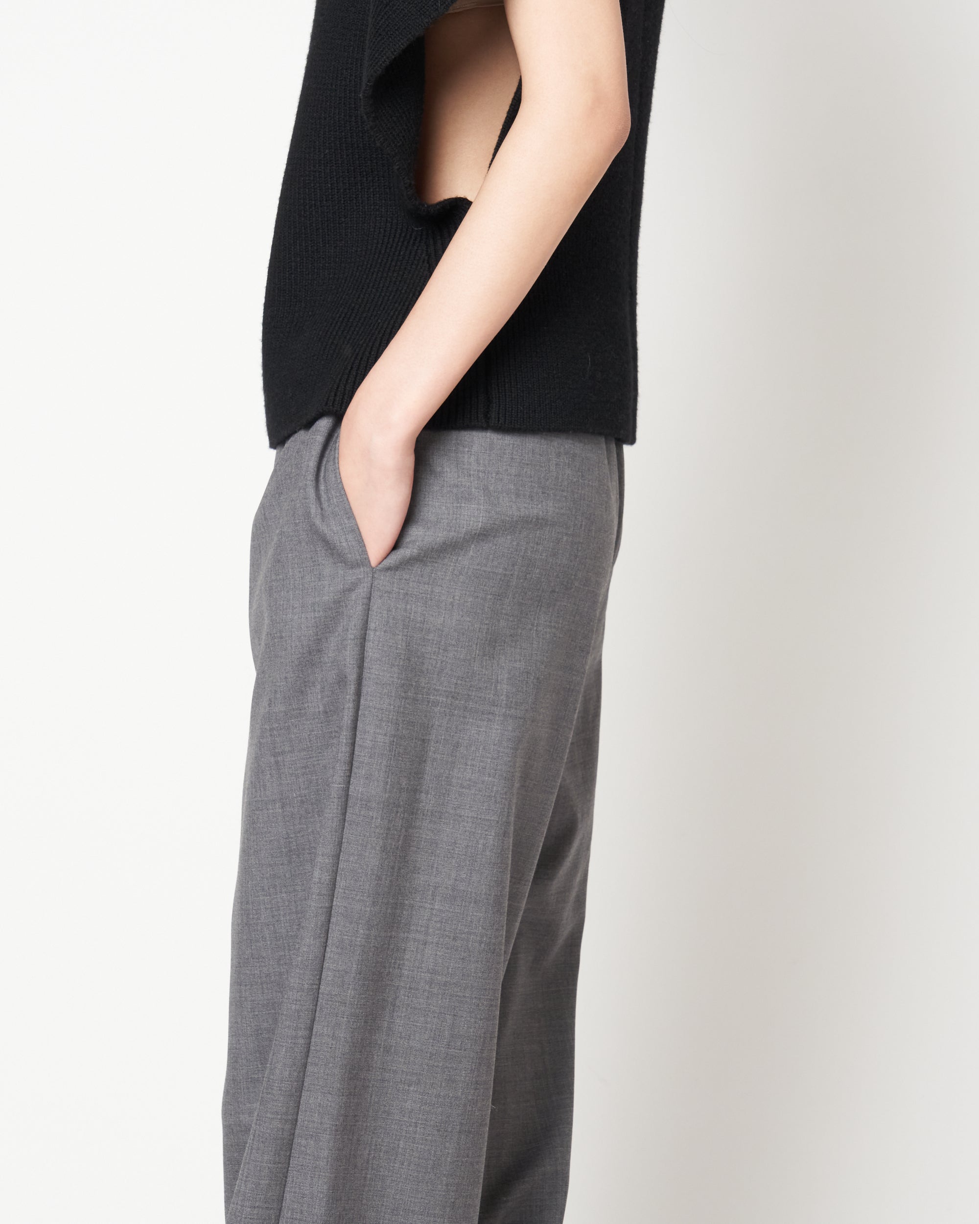 KRISTA - WOOL ELASTIC WAIST PANTS
