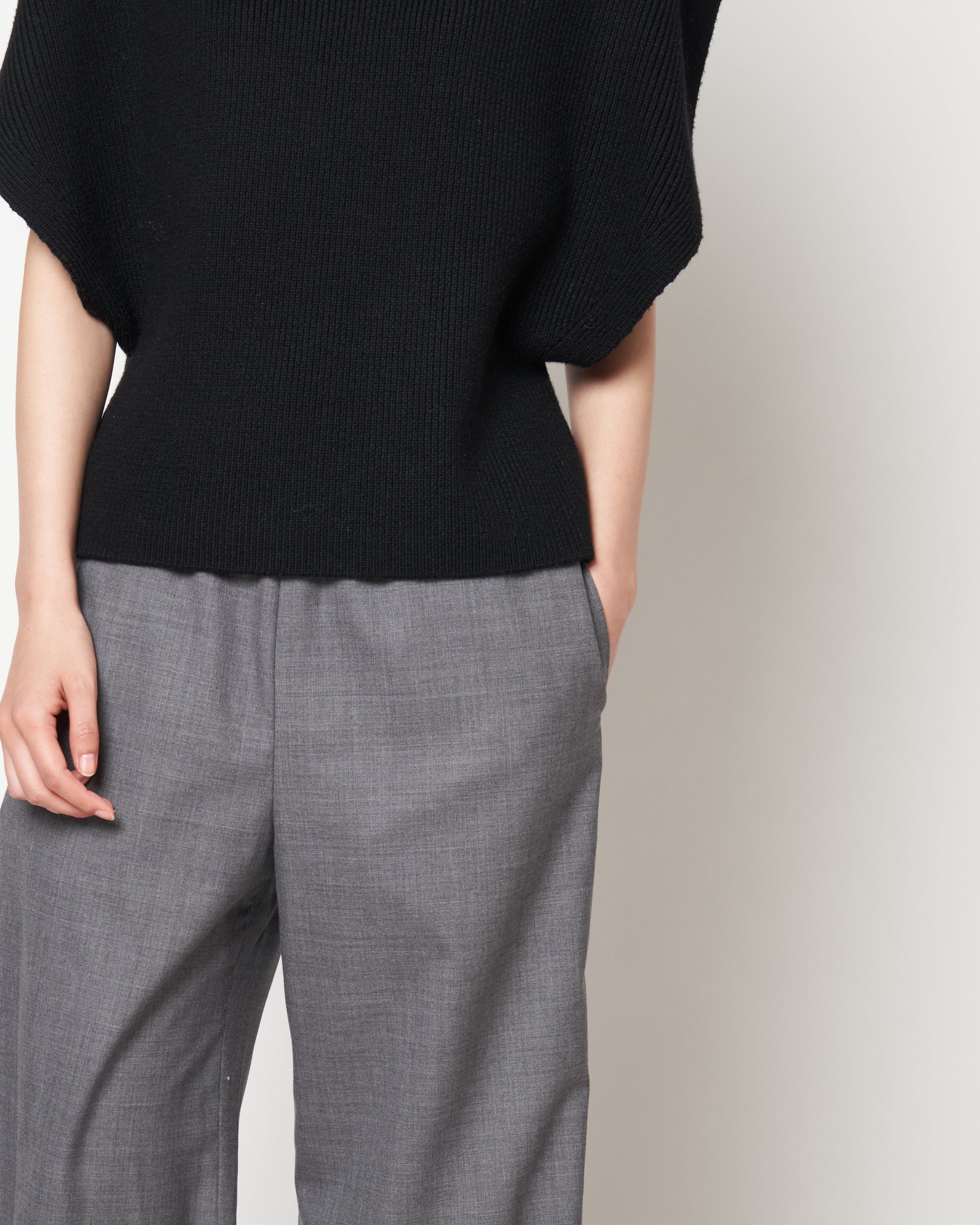 KRISTA - WOOL ELASTIC WAIST PANTS