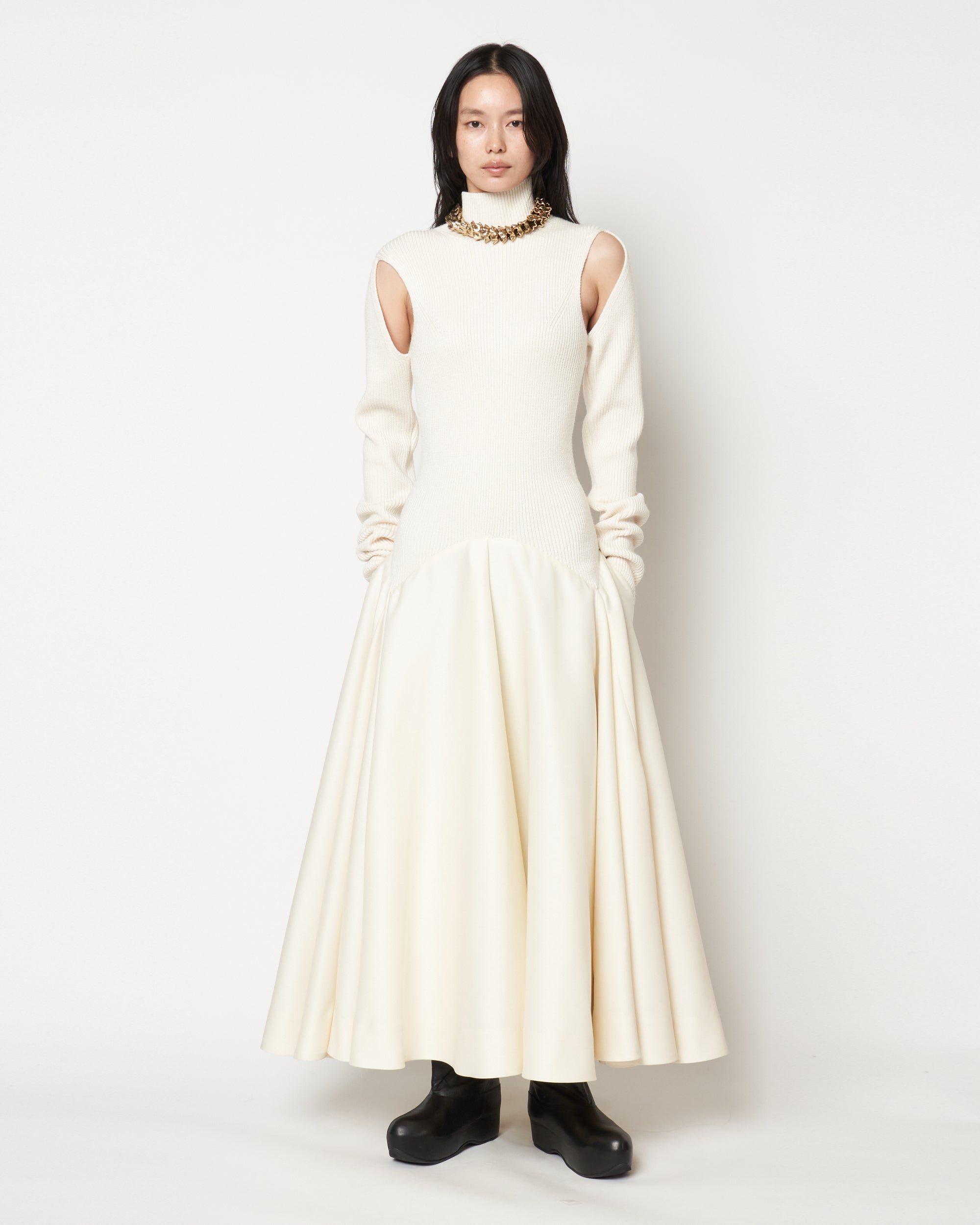 MARTINA - KNIT COMBINED DRESS