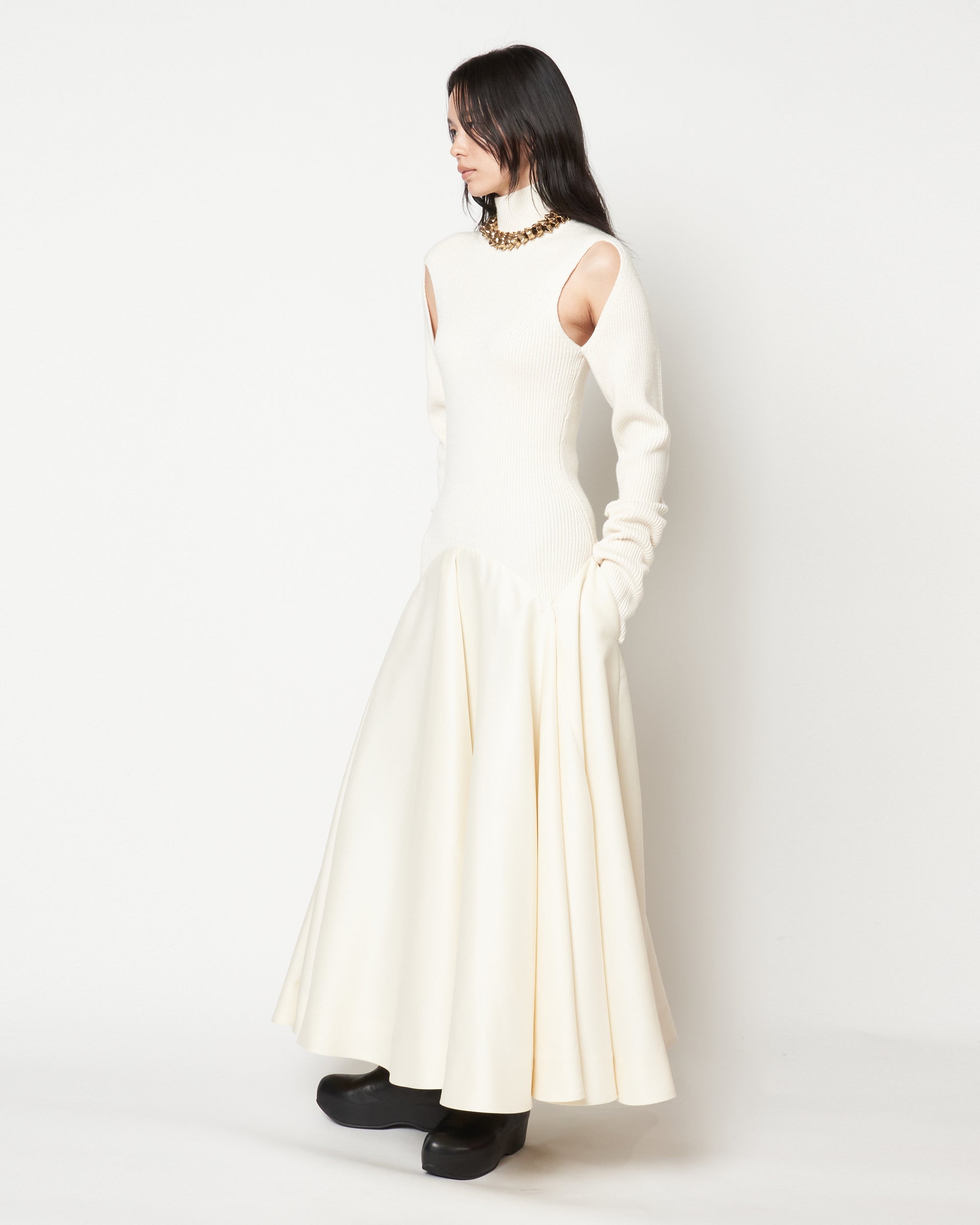 MARTINA - KNIT COMBINED DRESS