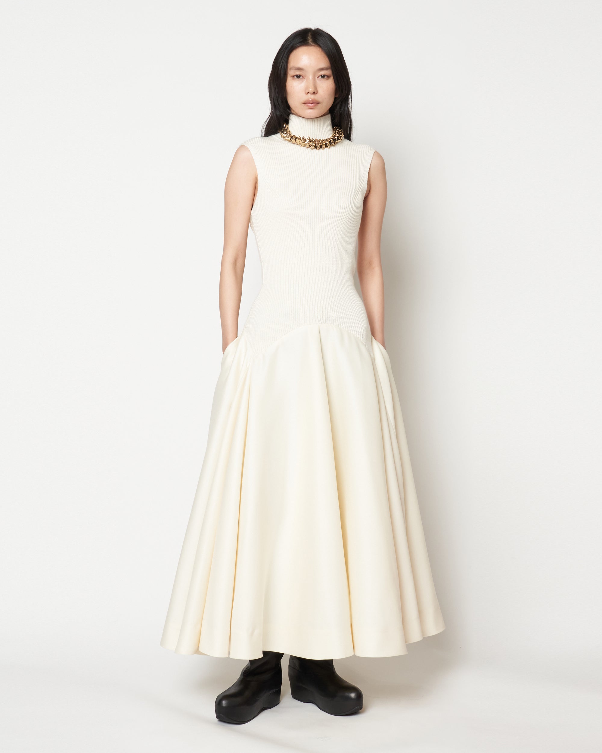 MARTINA - KNIT COMBINED DRESS