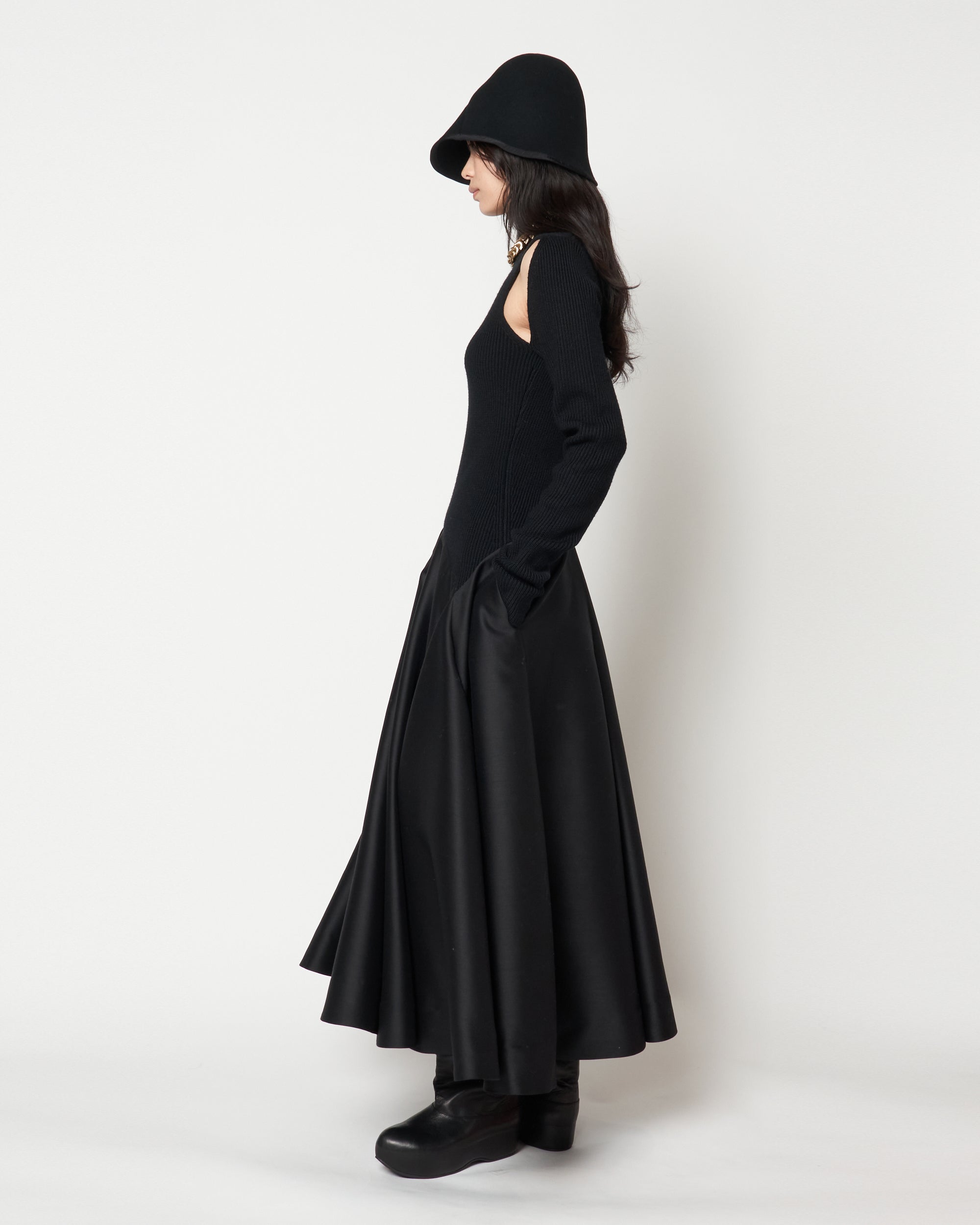 MARTINA - KNIT COMBINED DRESS