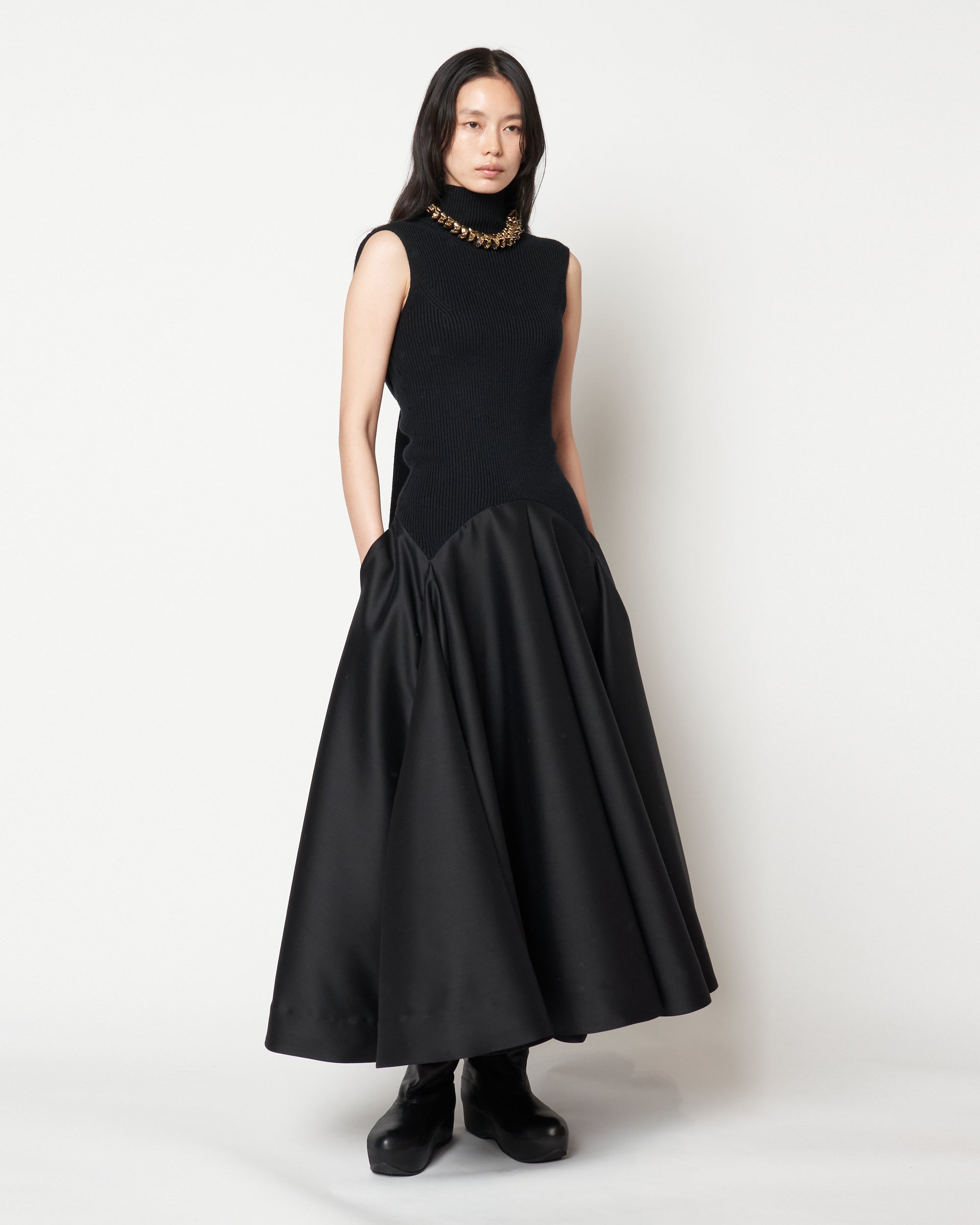 MARTINA - KNIT COMBINED DRESS