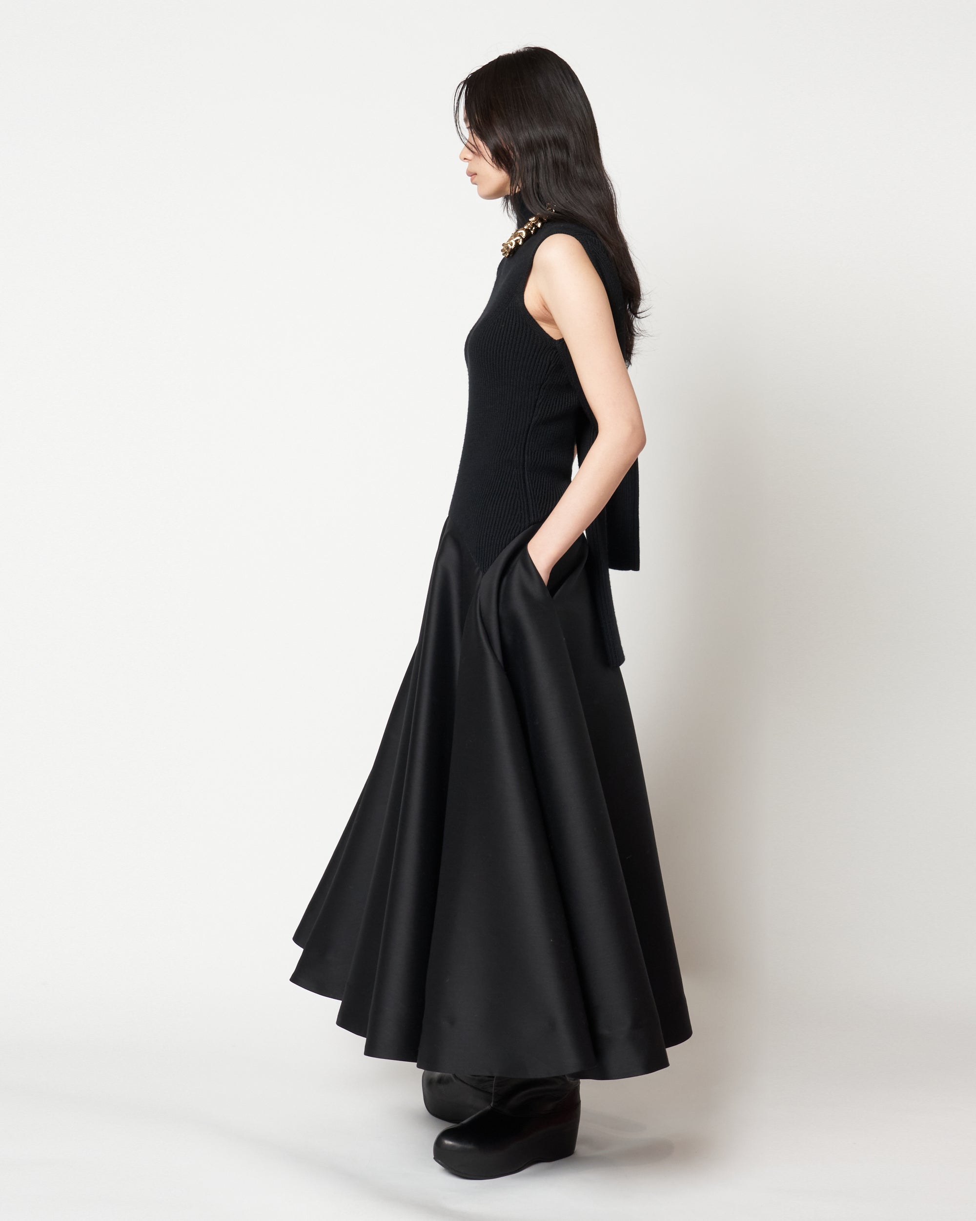 MARTINA - KNIT COMBINED DRESS