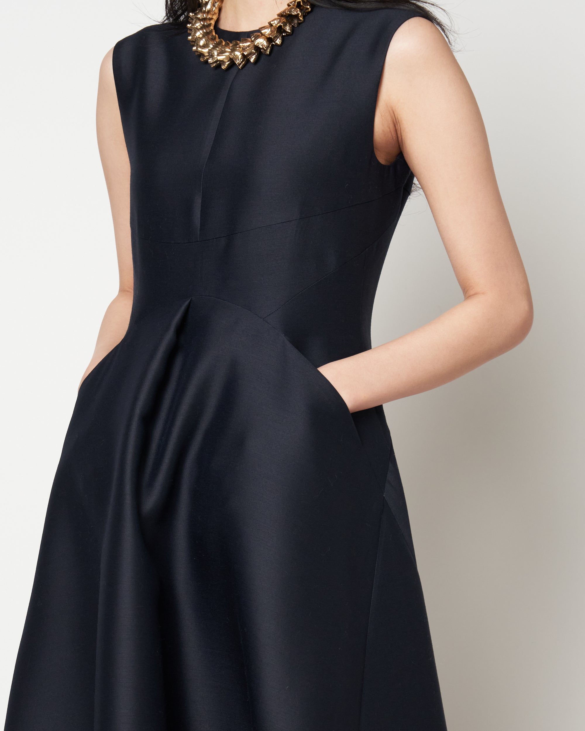 MAGGIE - WOOL SILK VOLUME DRESS