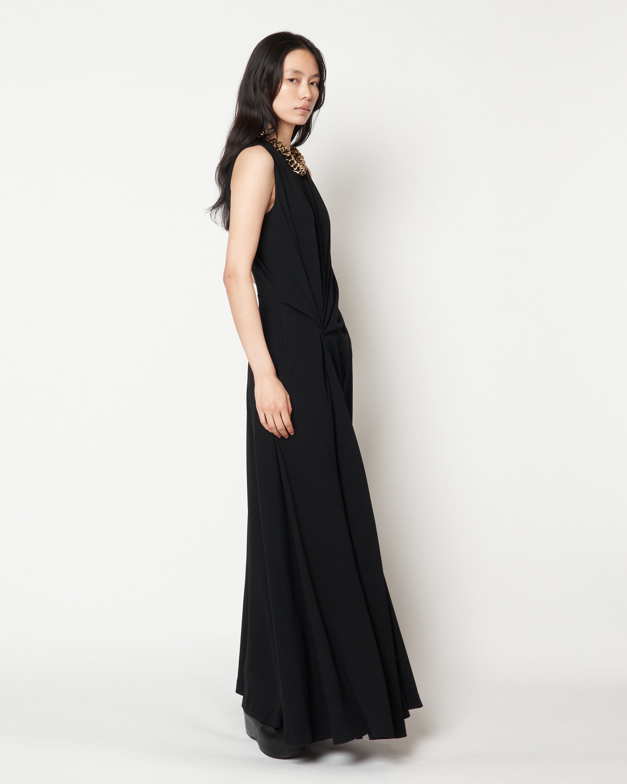 MANUELA - ACETATE DRAPED DRESS