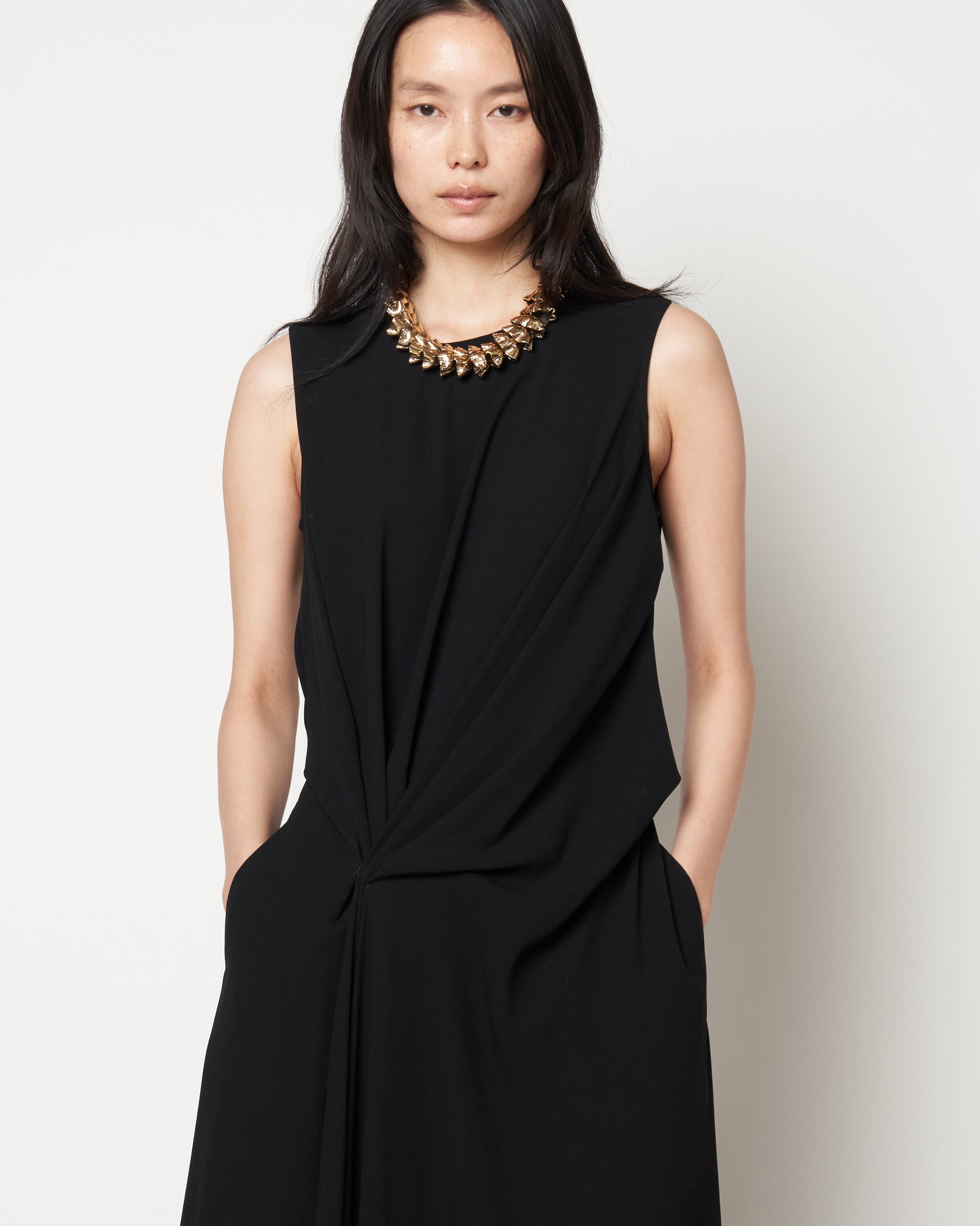 MANUELA - ACETATE DRAPED DRESS