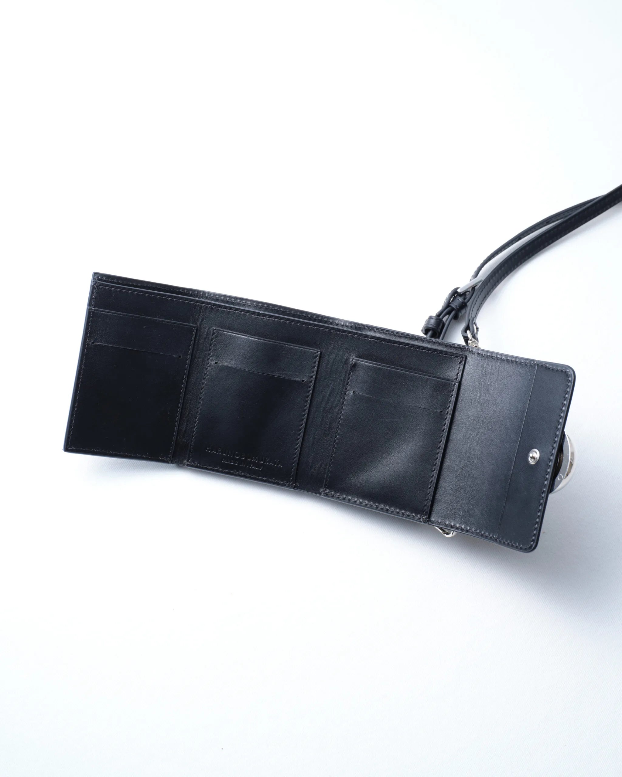 CUPOLA - SPHERE BUTTON LEATHER WALLET