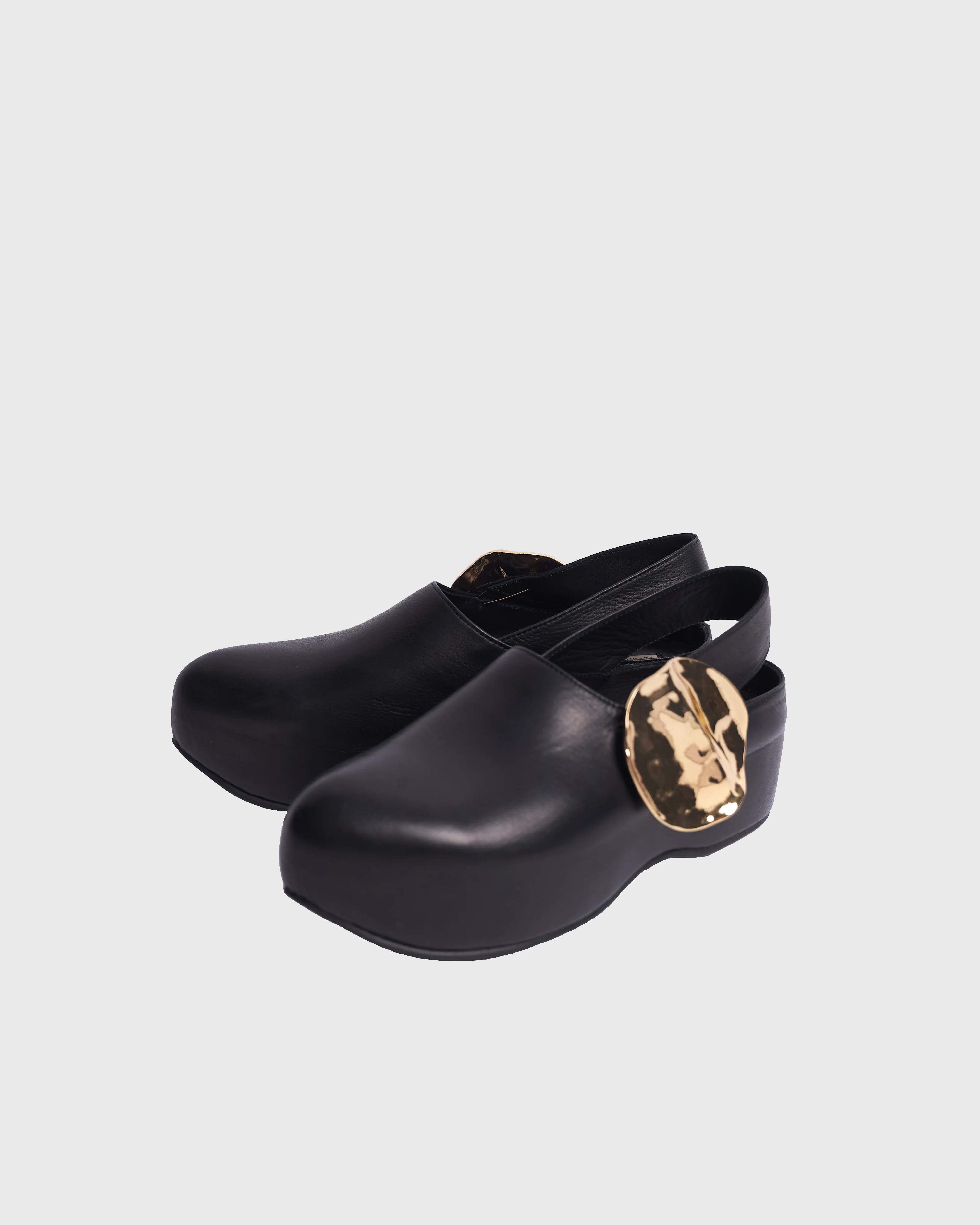 BAUER - ROUND TOE PLATFORM LEATHER SHOES