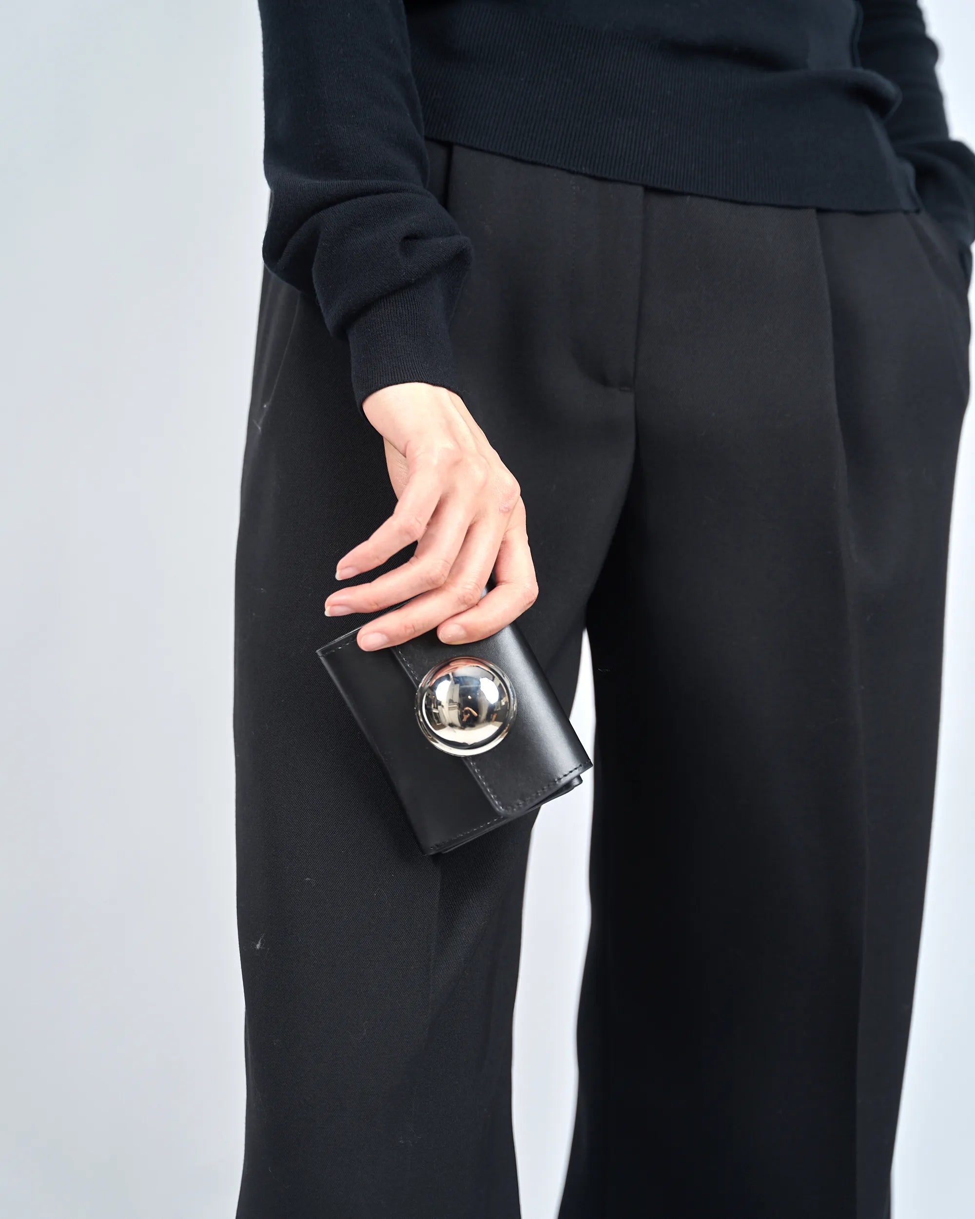 CUPOLA - SPHERE BUTTON LEATHER WALLET