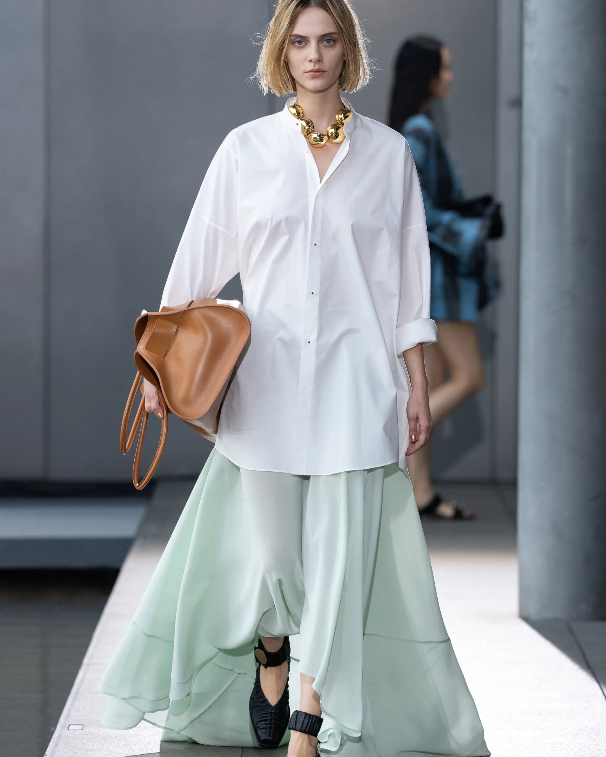 JASLYN - COTTON POPLIN VOLUMINOUS SHIRT