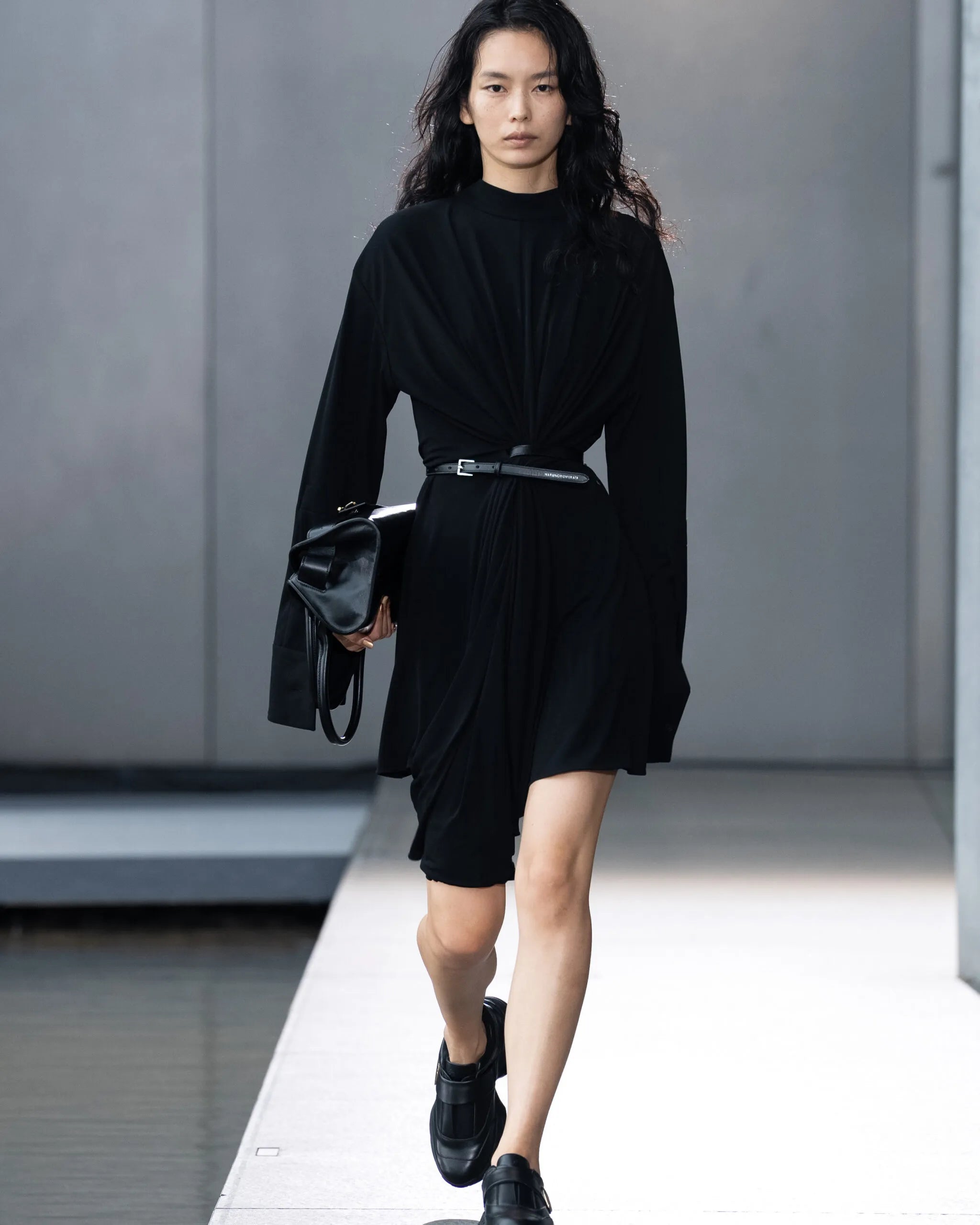 JULIETTE - HIGH TWISTED JERSEY BELTED MINI DRESS / TOP