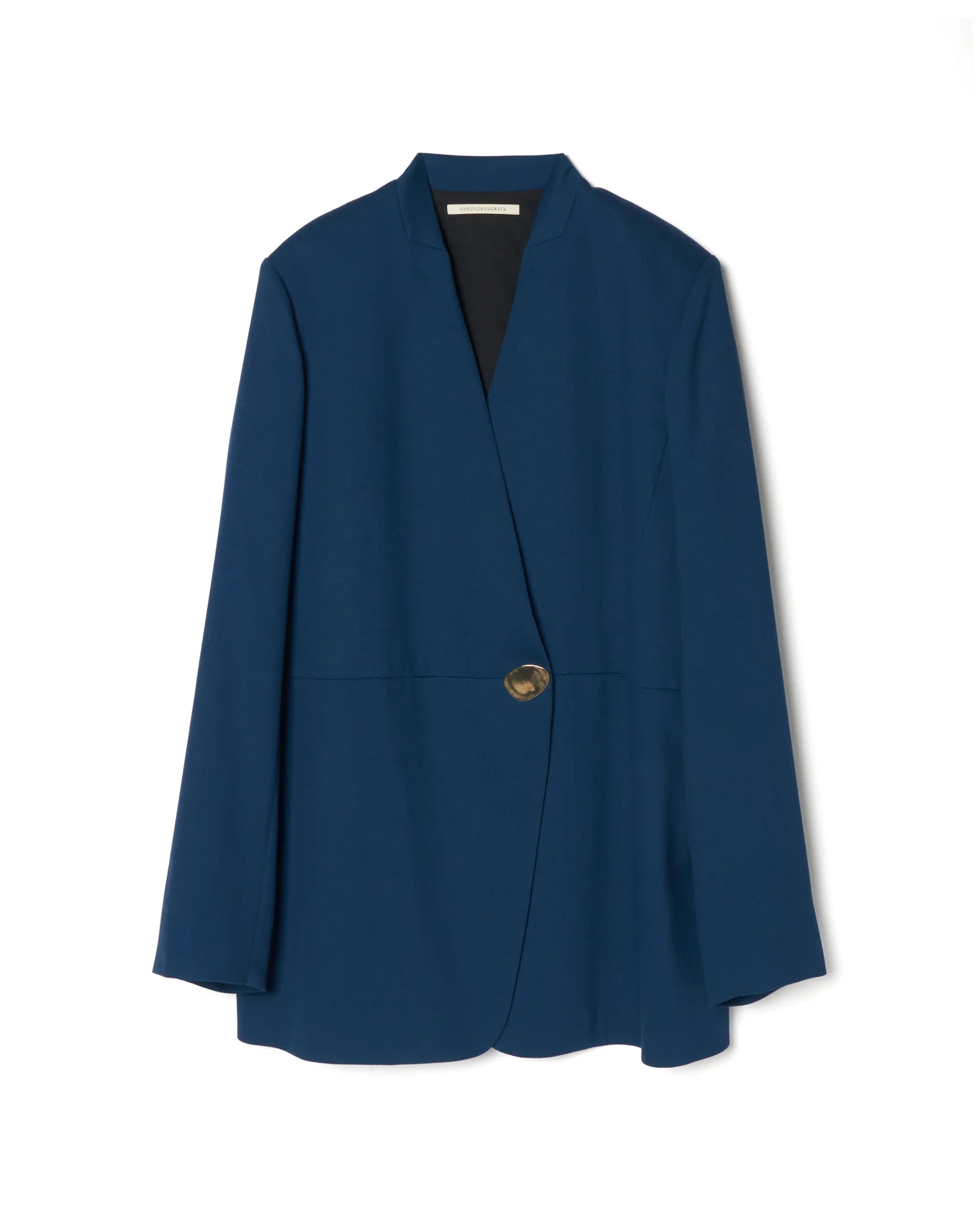 HARU - COLLARLESS SUMMER WOOL TAILORED BLAZER