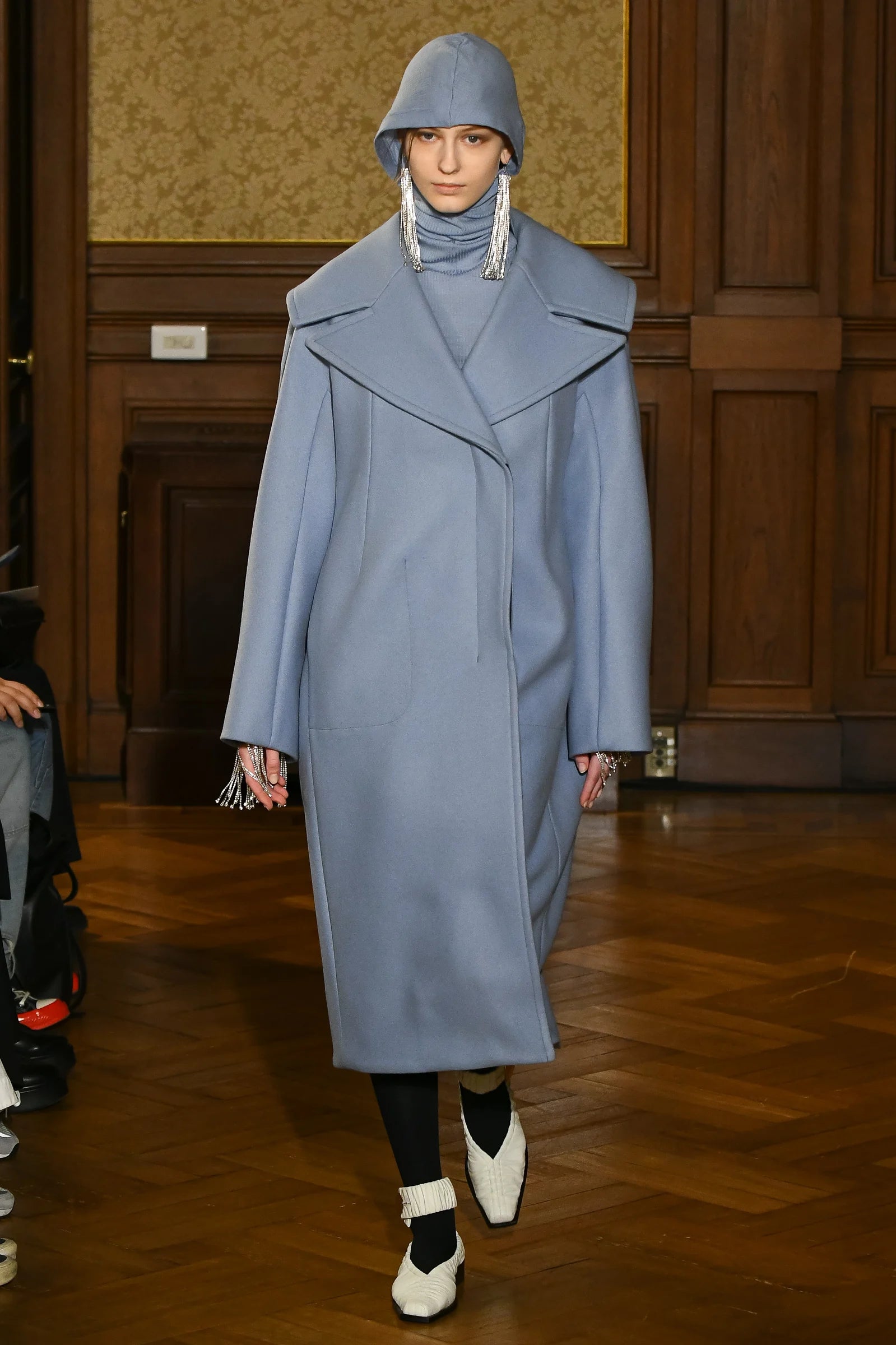 ILYSSA - ROUND SHAPED HEAVY MELTON COAT