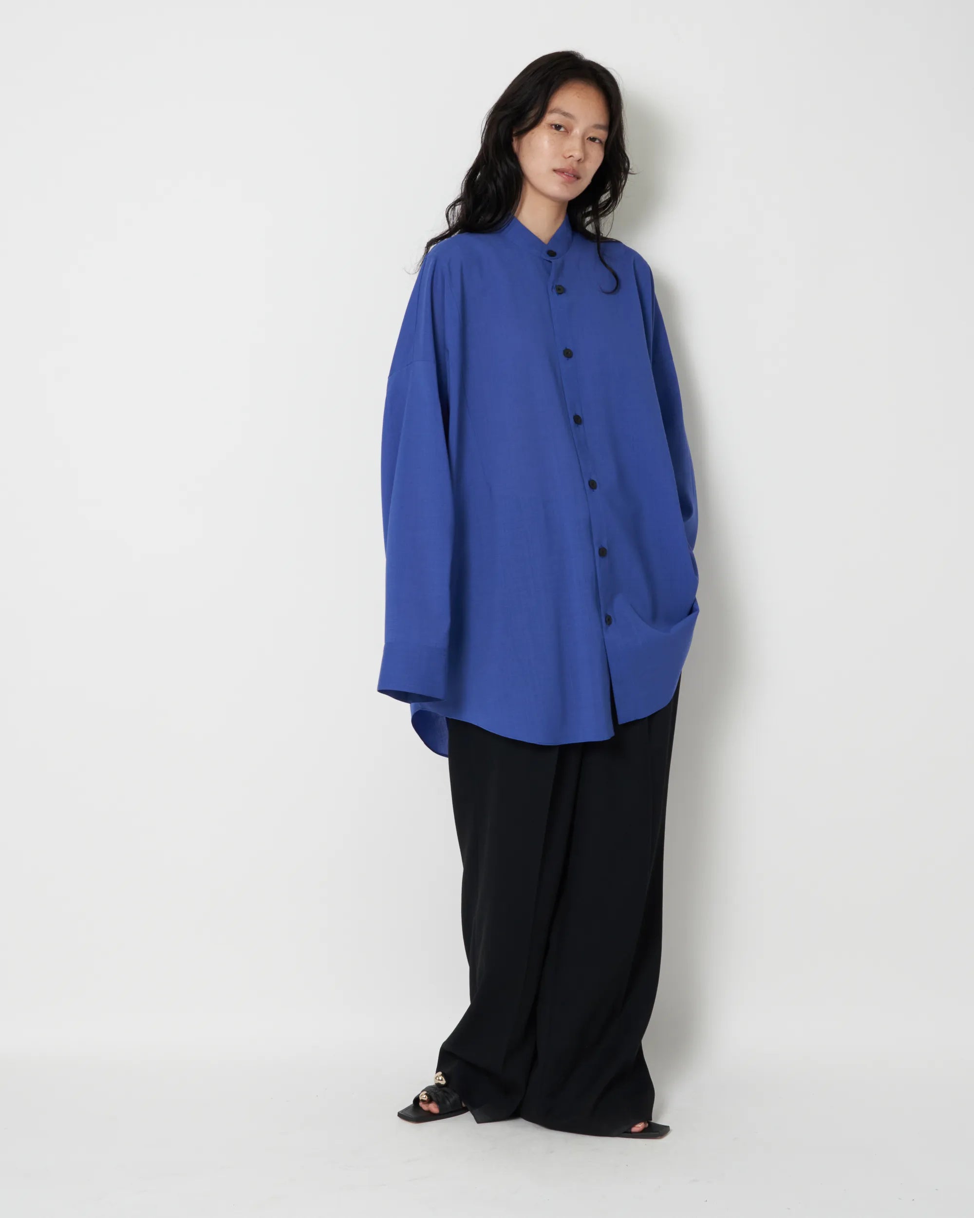 JASLYN - LIGHT WEIGHT WOOL VOLUMINOUS SHIRT